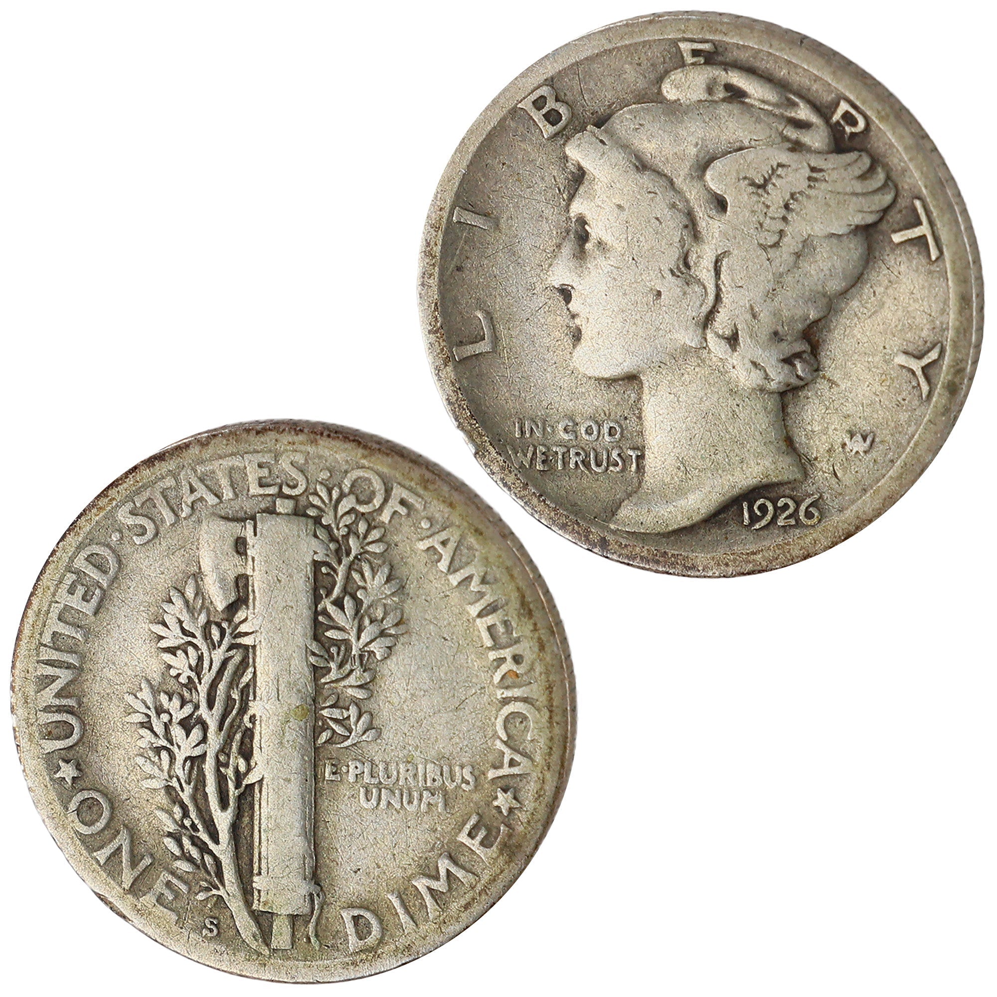 1926 S Mercury Dime G Good Silver 10c Coin SKU:I11989