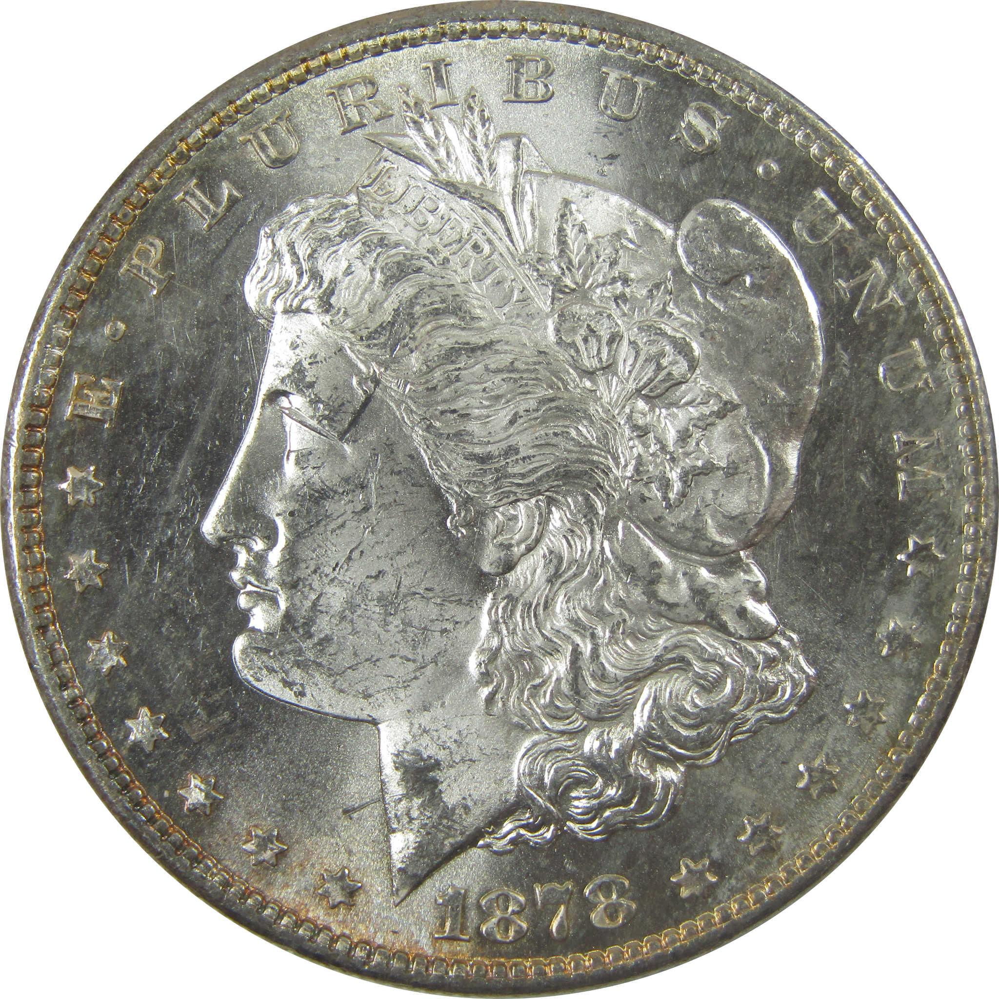 1878 S Morgan Silver Dollar Uncirculated Mint State Toned SKU:I23946