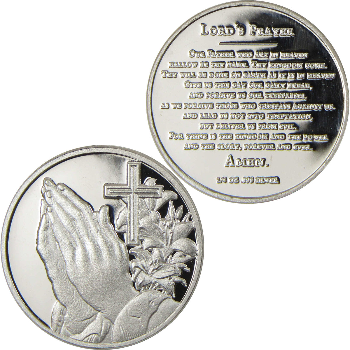 The Lord's Prayer 1/4 oz .999 Silver Round Collectible
