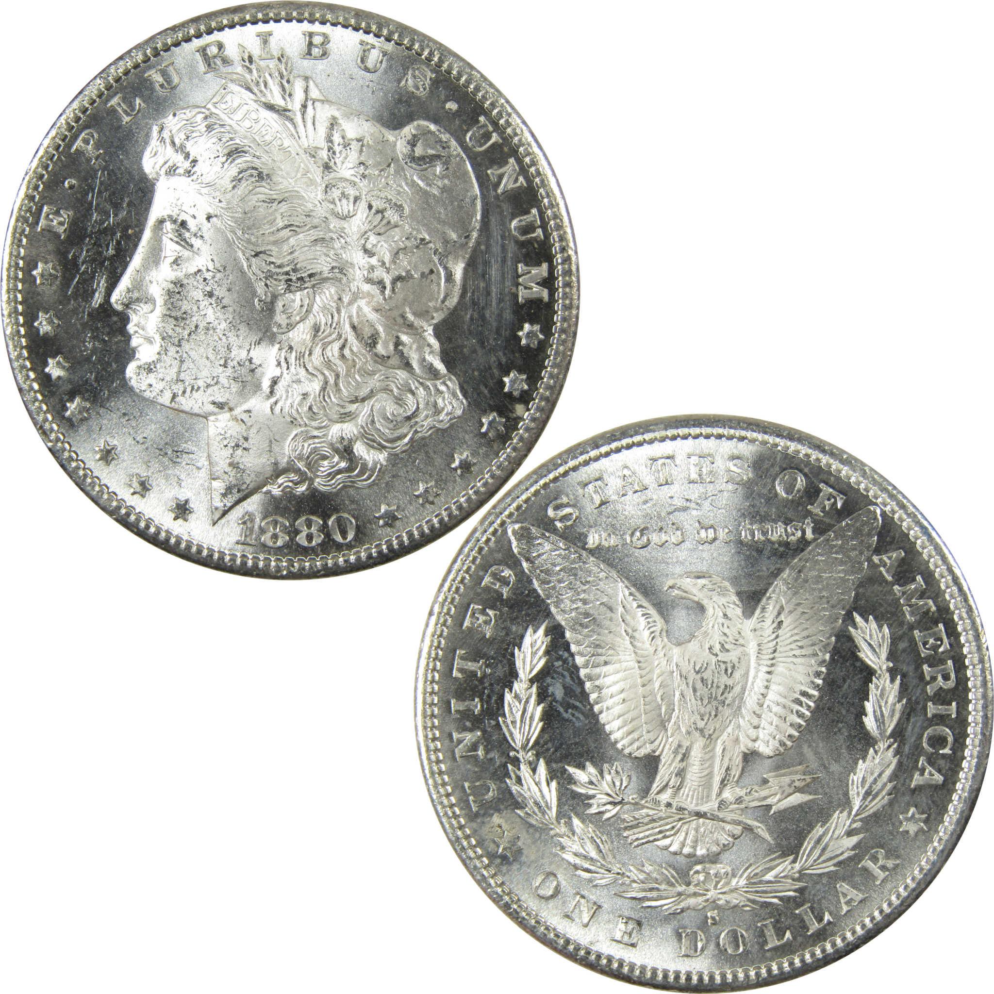 1880 S Morgan Silver Dollar Uncirculated Mint State $1 Coin SKU:I24758 - Morgan coin - Morgan silver dollar - Morgan silver dollar for sale - Profile Coins &amp; Collectibles