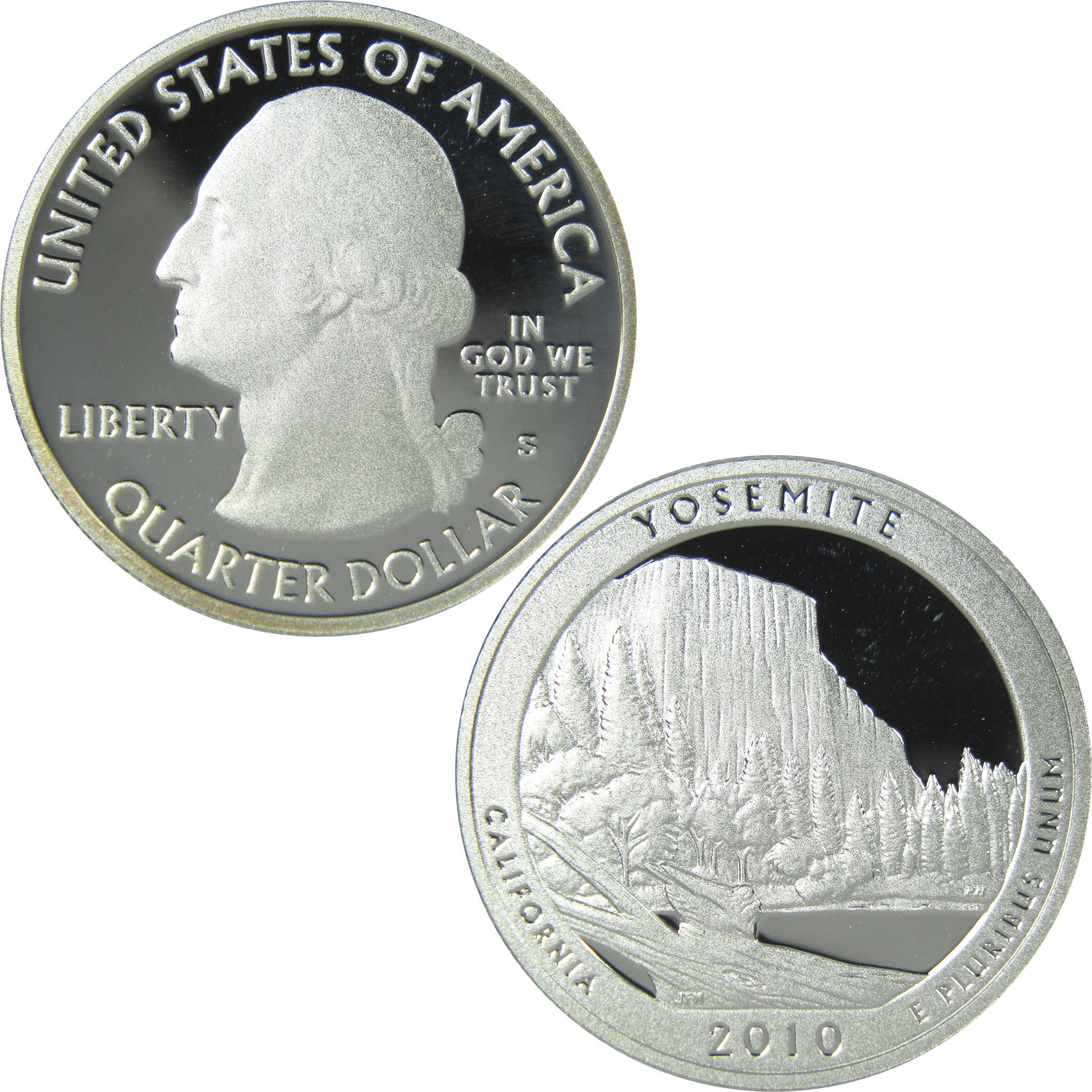 2010 S Yosemite National Park Quarter Choice Proof Silver 25c Coin