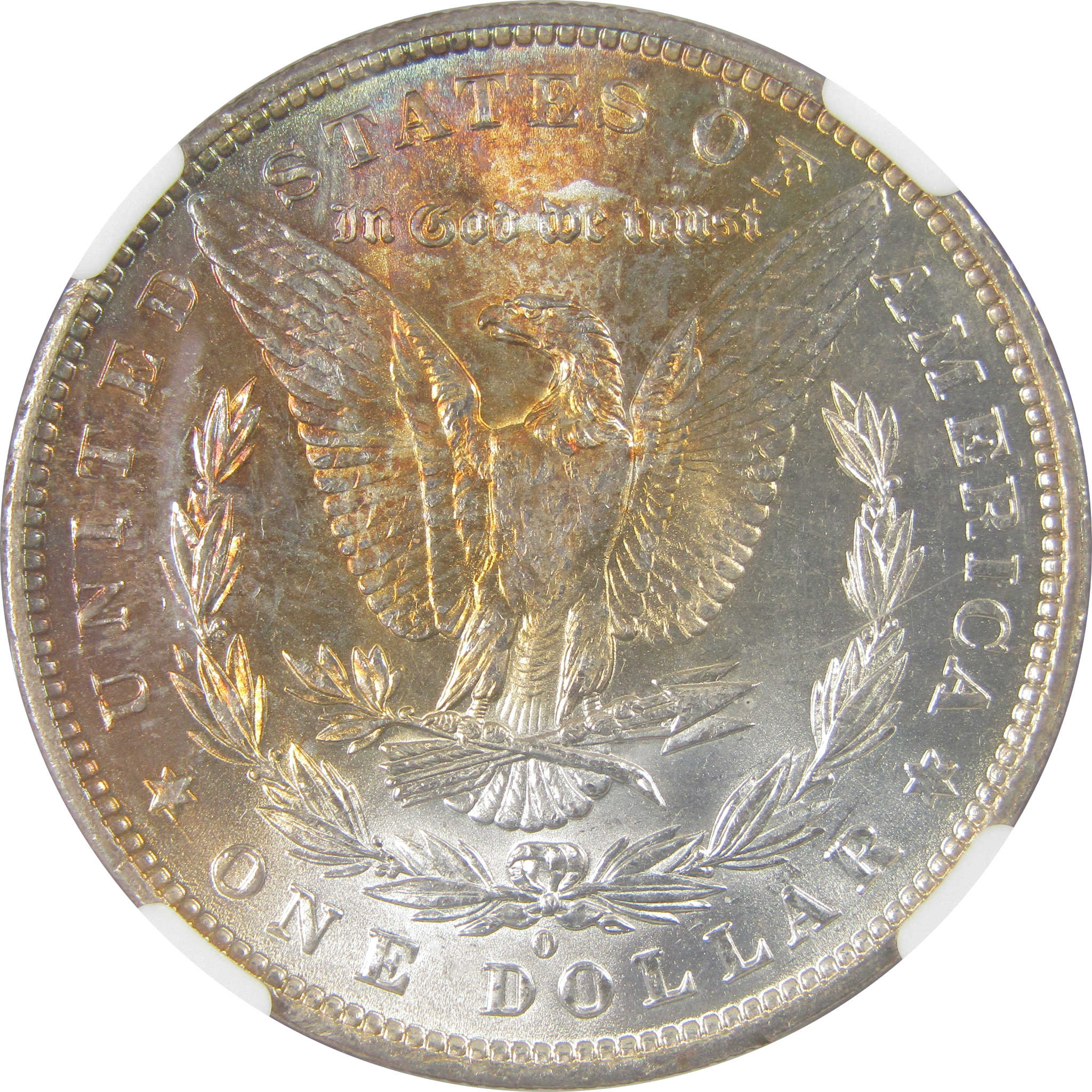 1881 O Morgan Dollar MS 64 NGC Silver Uncirculated Toned SKU:I23817