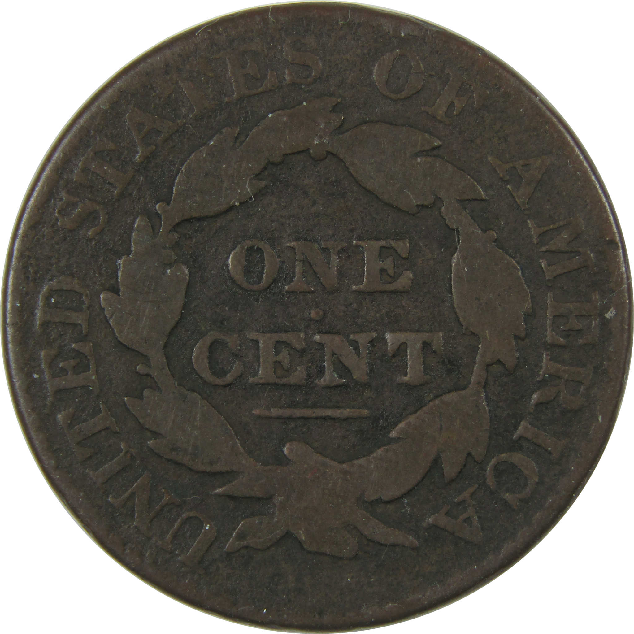 1827 Coronet Head Large Cent VG Very Good Copper Penny SKU:I23811
