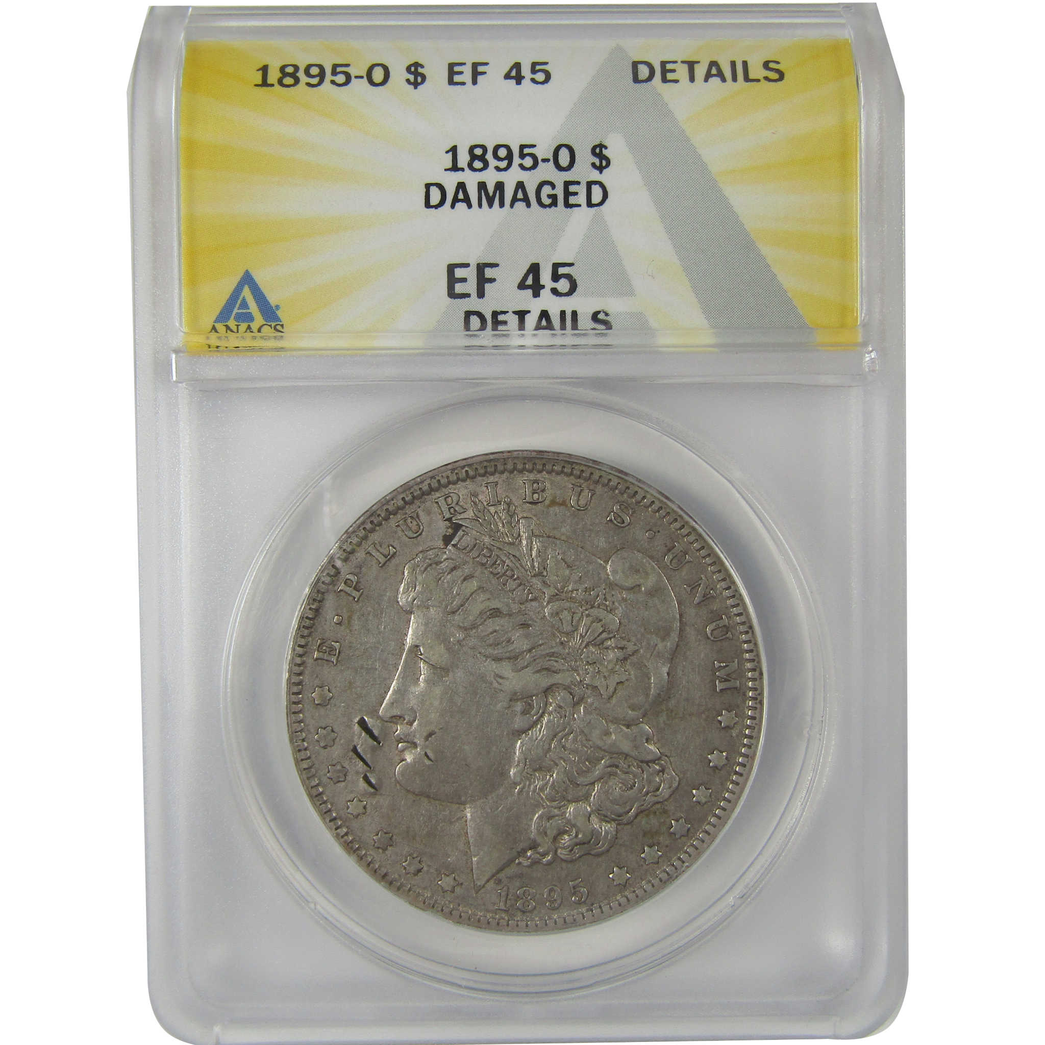 1895 O Morgan Dollar EF 45 Details ANACS Silver $1 Coin SKU:I22975 - Morgan coin - Morgan silver dollar - Morgan silver dollar for sale - Profile Coins &amp; Collectibles