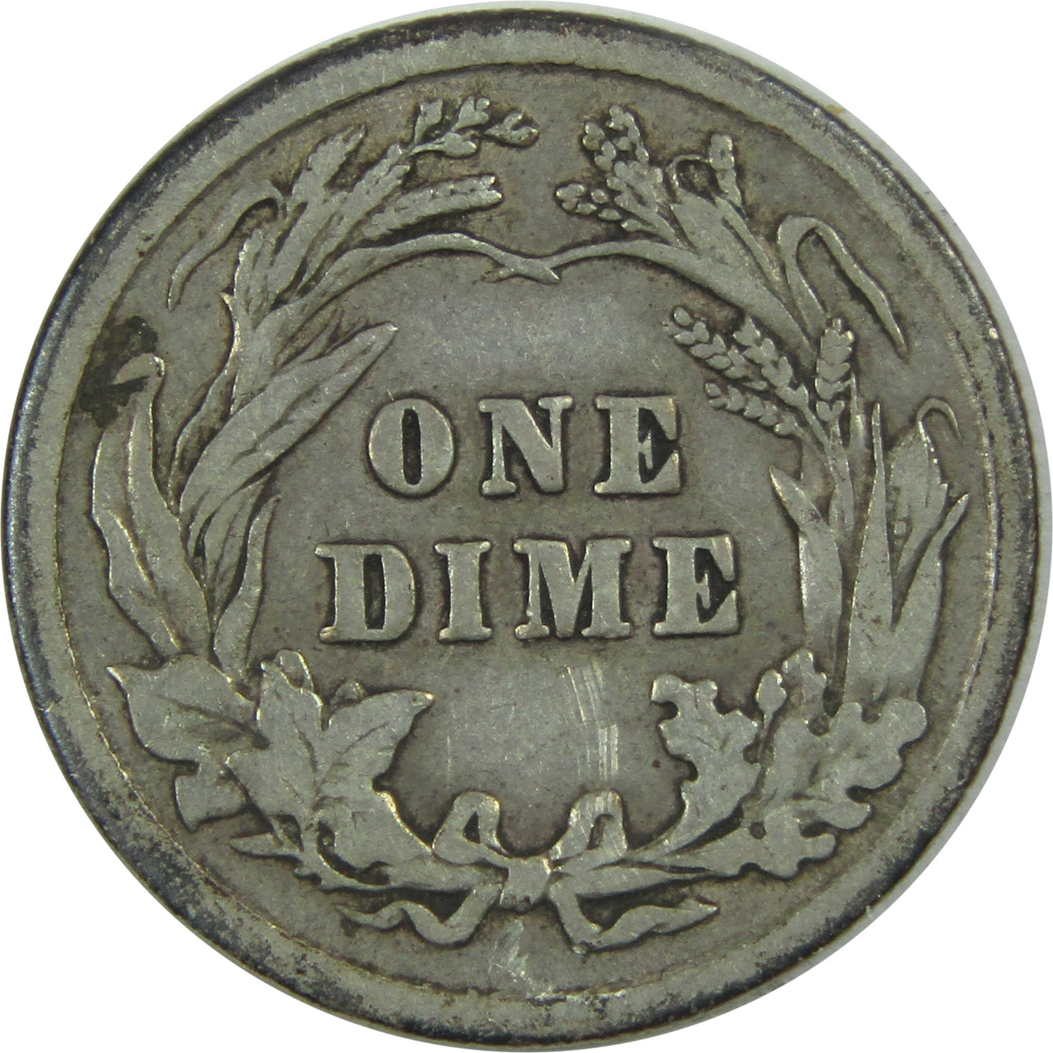 1911 Barber Dime F Fine Silver 10c Coin SKU:I15490