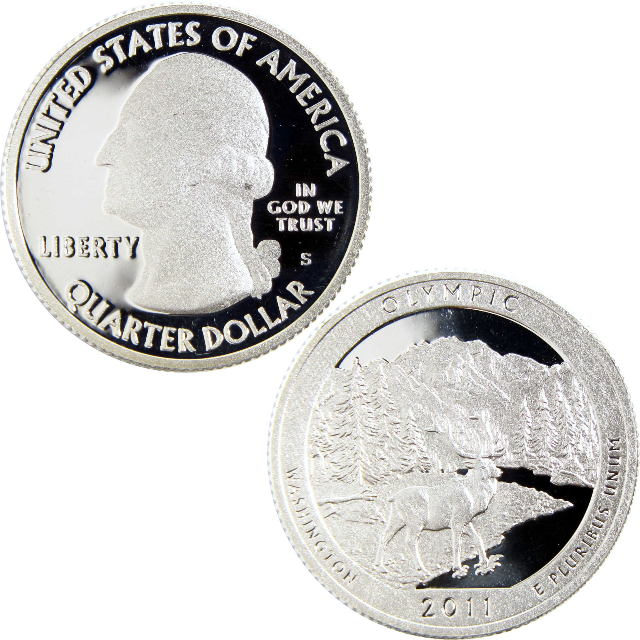 2011 S Olympic National Park Quarter Silver 25c Proof Coin