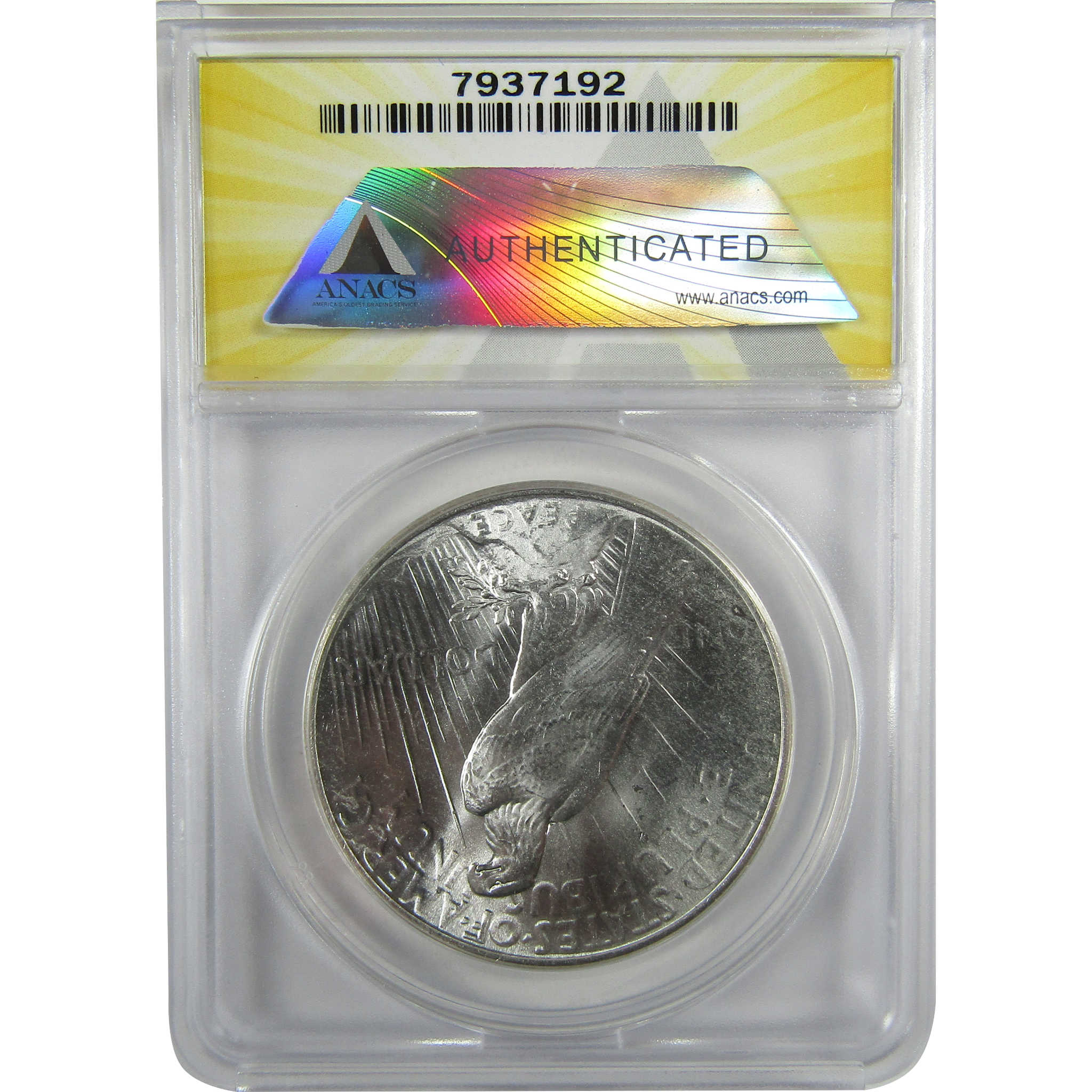 1925 Peace Silver Dollar MS 65 ANACS Uncirculated $1 CoinSKU:I28074