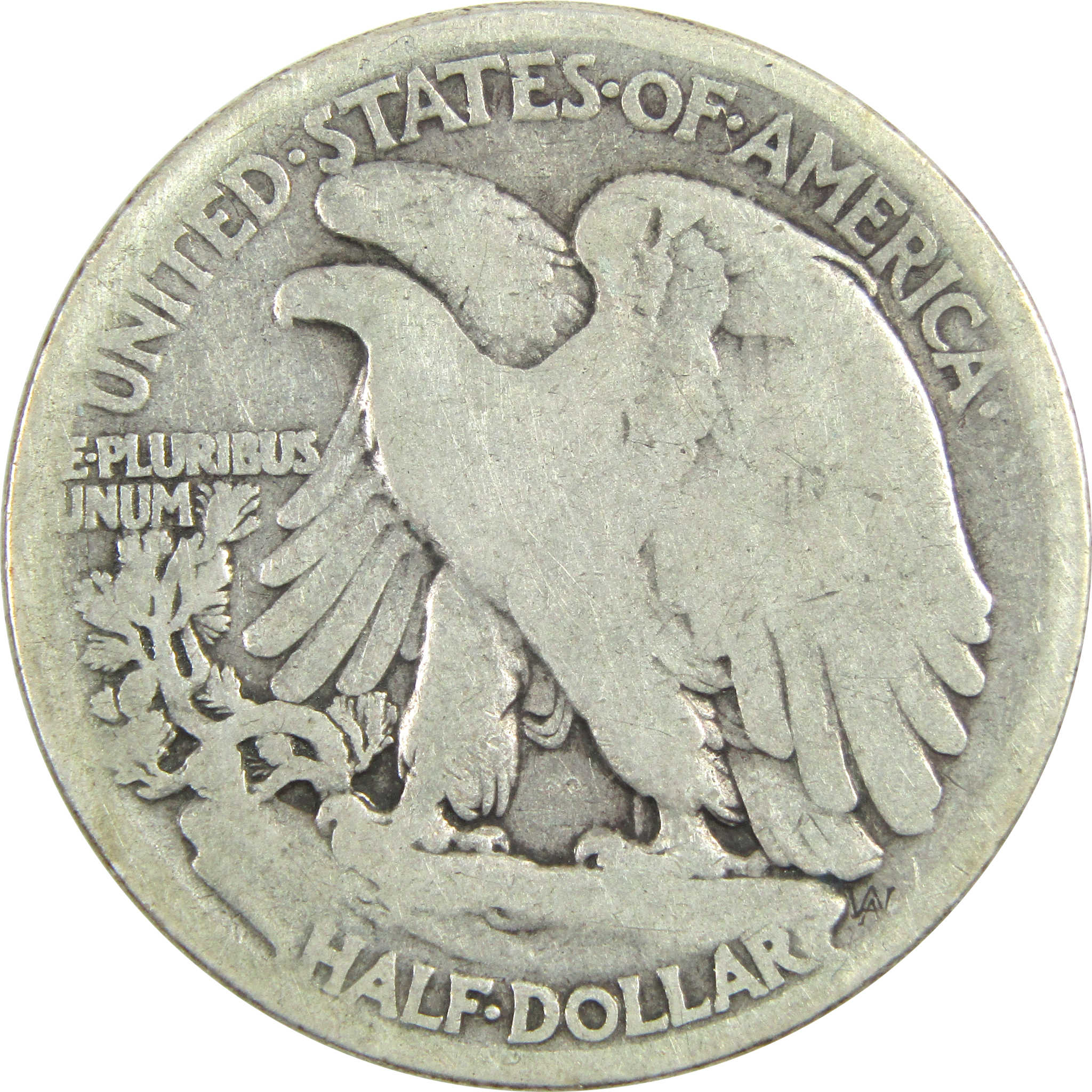 1916 S Liberty Walking Half Dollar AG About Good Silver 50c SKU:I14326