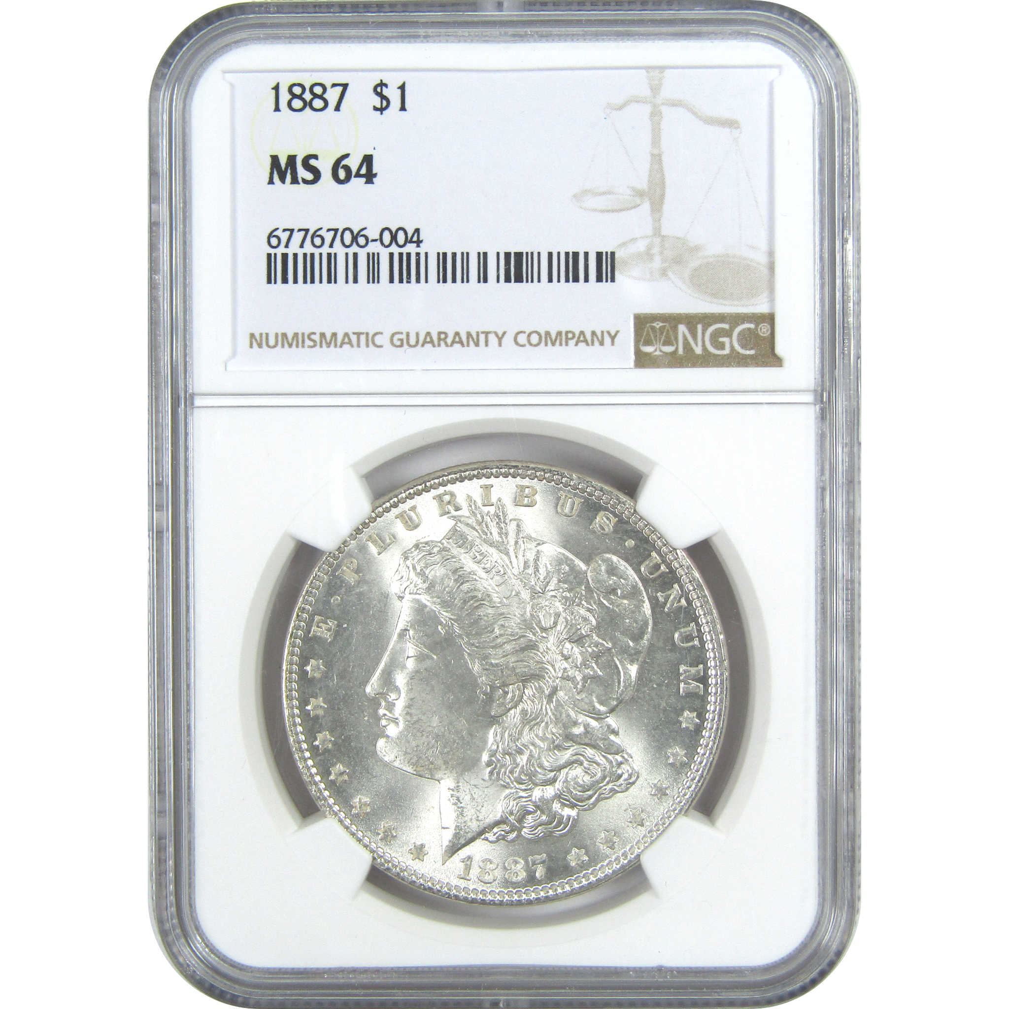 1887 Morgan Dollar MS 64 NGC Silver $1 Uncirculated Coin SKU:I15690 - Morgan coin - Morgan silver dollar - Morgan silver dollar for sale - Profile Coins &amp; Collectibles