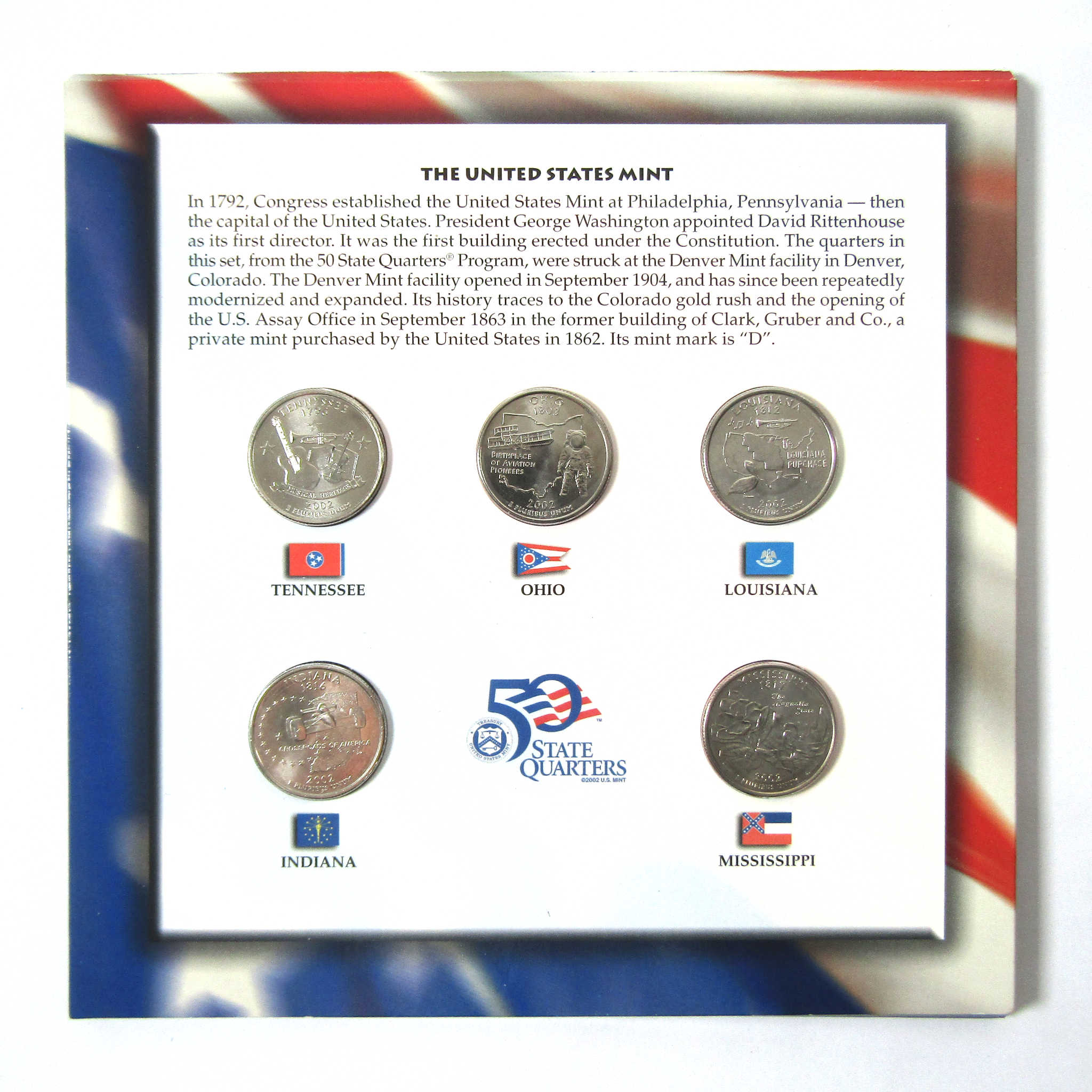 2002 State Quarters & Euro Coin Collection OGP COA SKU:CPC3016