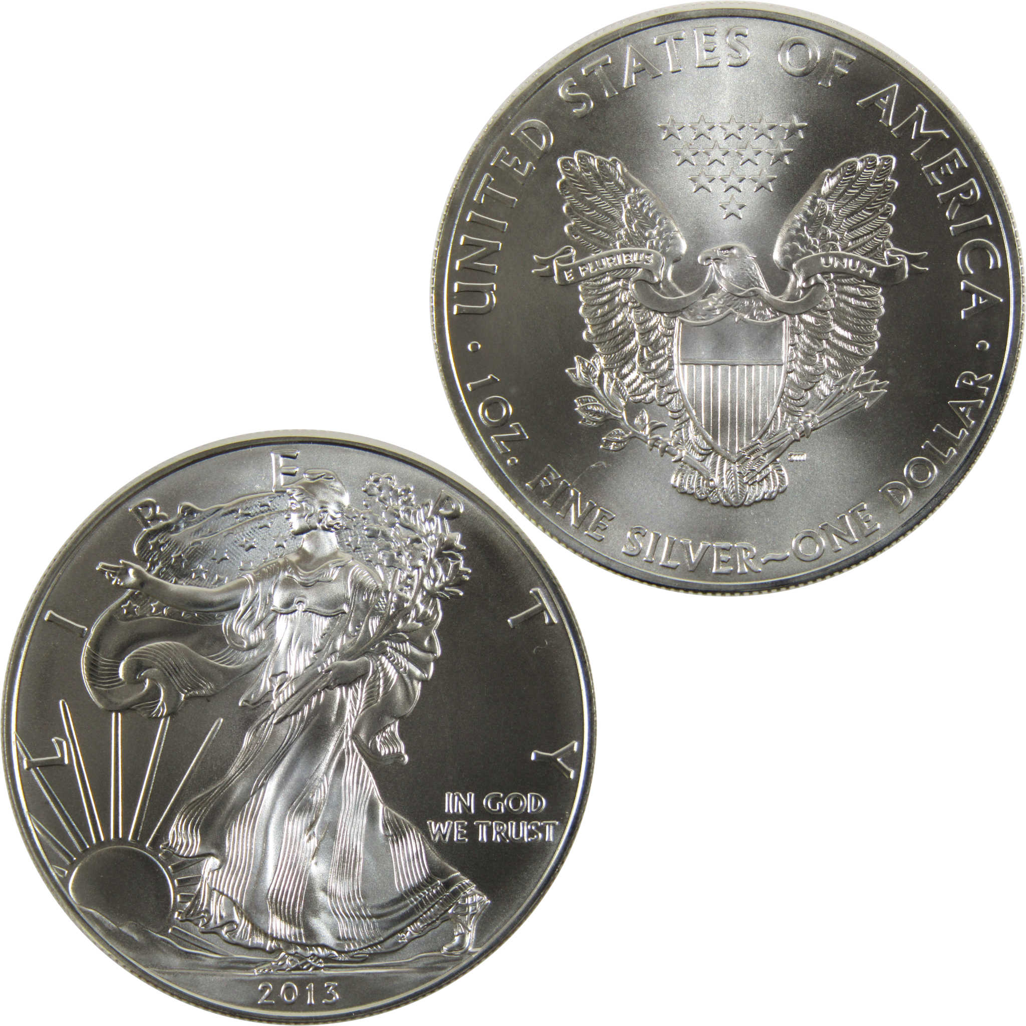 2013 American Eagle BU Uncirculated 1 oz .999 Silver Bullion $1 Coin
