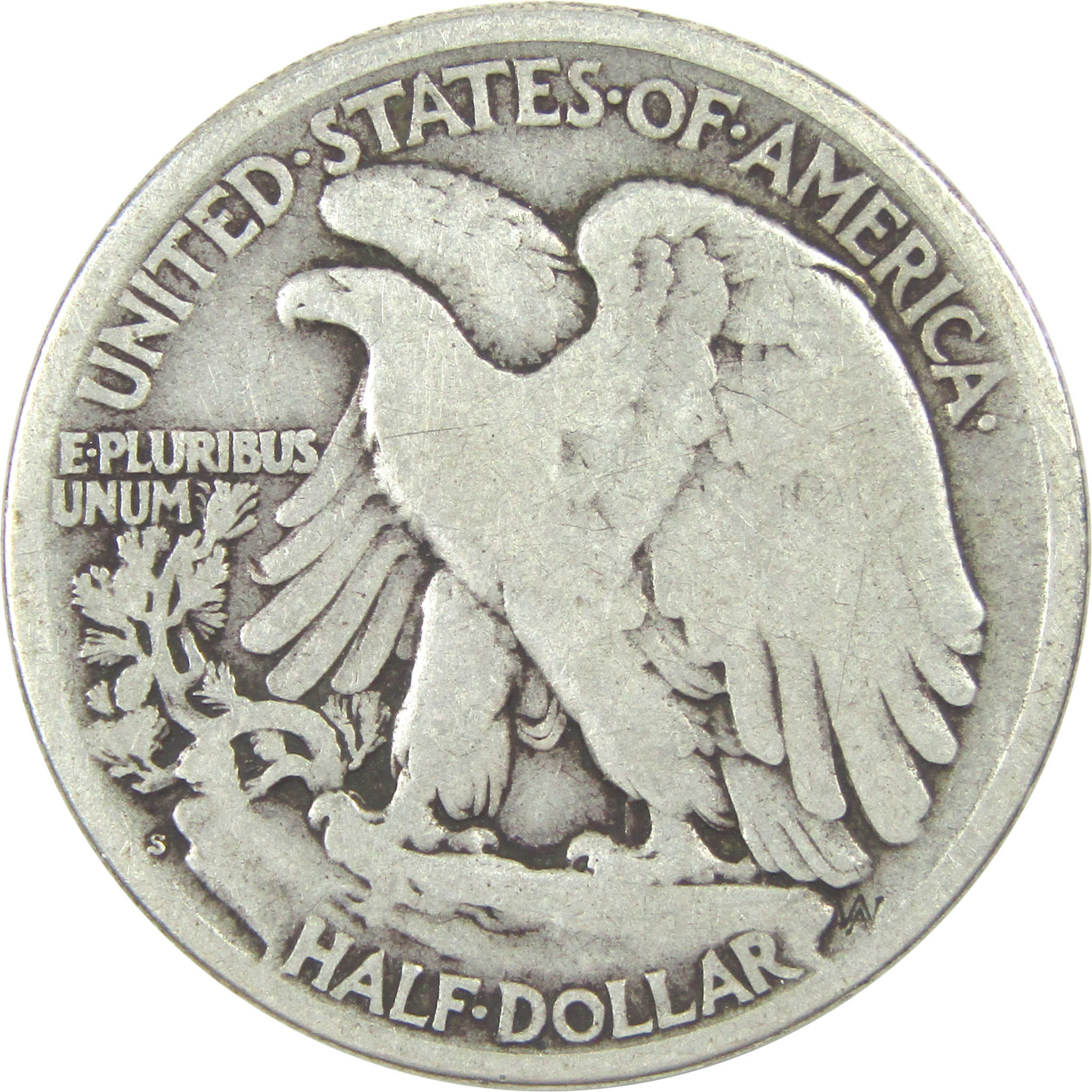 1917 S Reverse Liberty Walking Half Dollar G Good Silver SKU:I15565