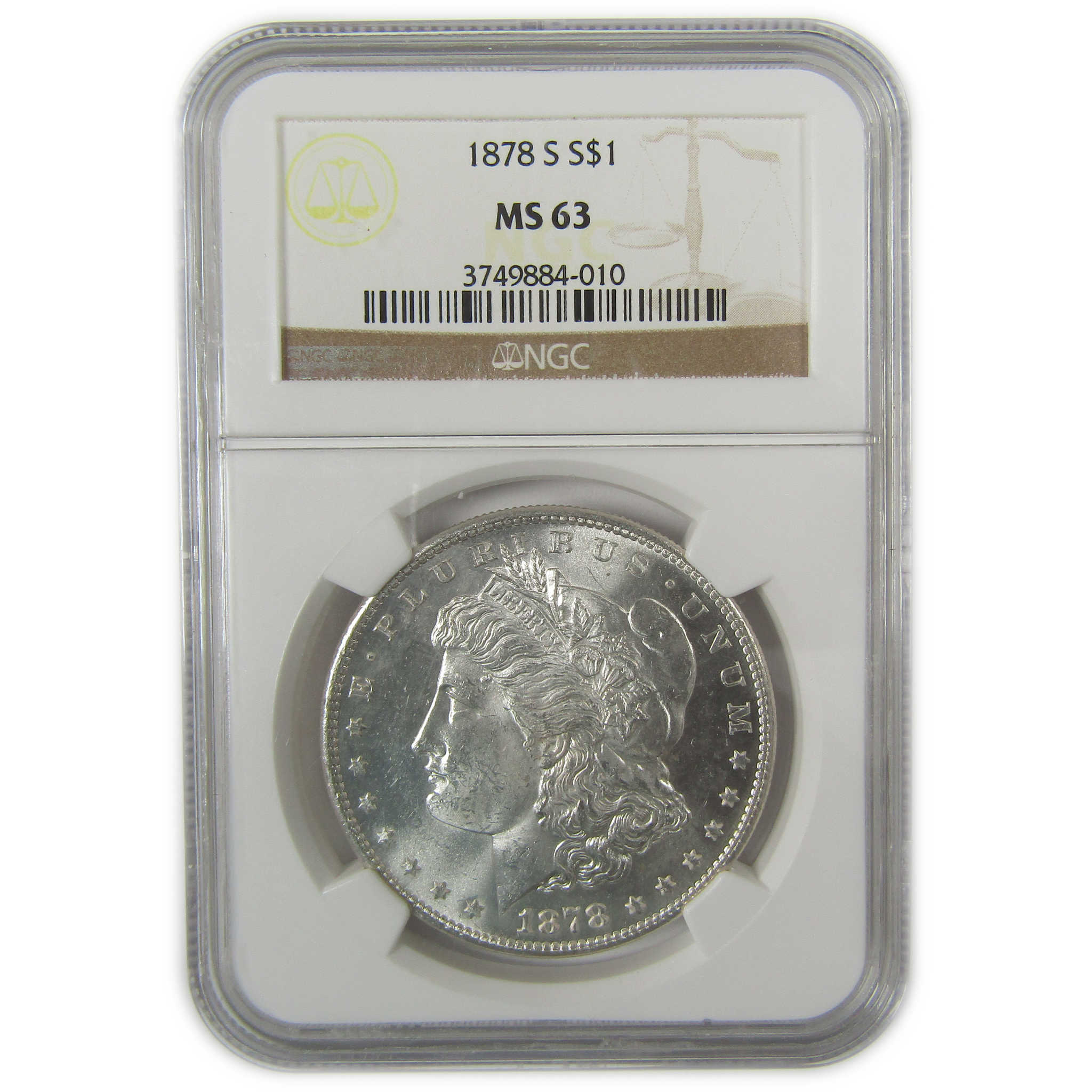1878 S Morgan Dollar MS 63 NGC Silver Uncirculated $1 Coin SKU:I19907 - Morgan coin - Morgan silver dollar - Morgan silver dollar for sale - Profile Coins &amp; Collectibles