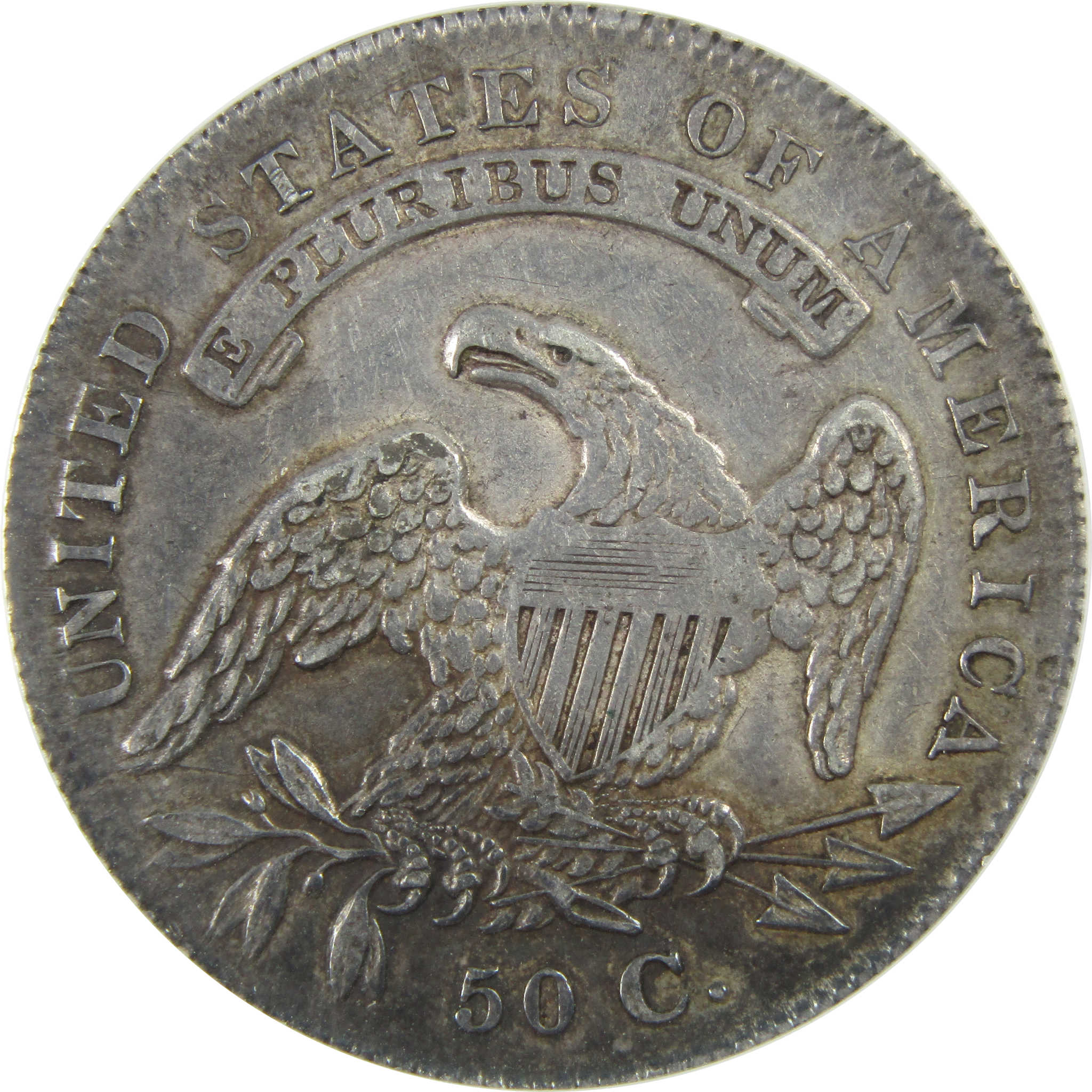 1836 Lettered Edge Capped Bust Half EF 40 Details ANACS SKU:I12138