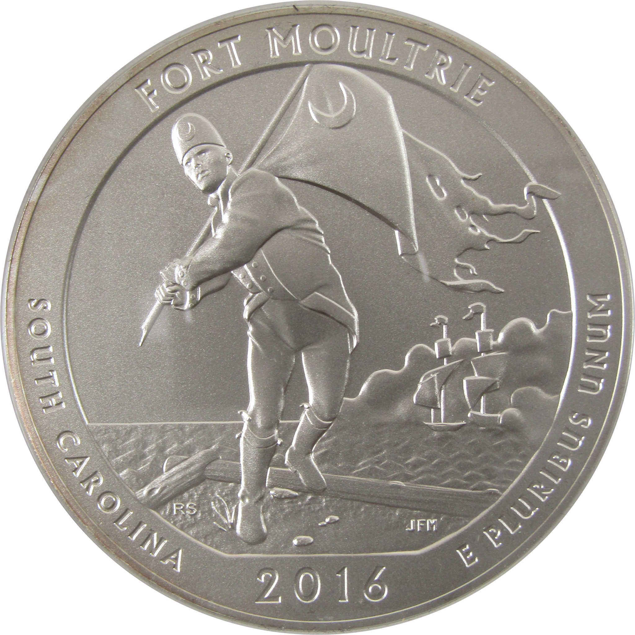 2016 P Fort Moultrie Fort Sumter 5 oz Silver OGP COA SKU:CPC2542