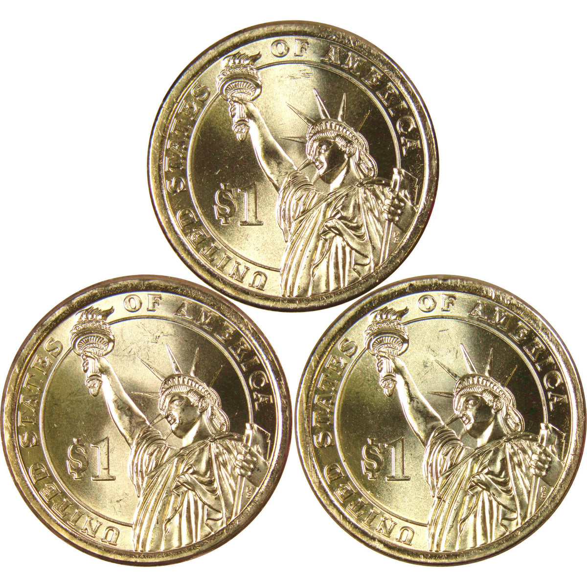 2016 Presidential Dollar 3 Coin Set Uncirculated Mint State