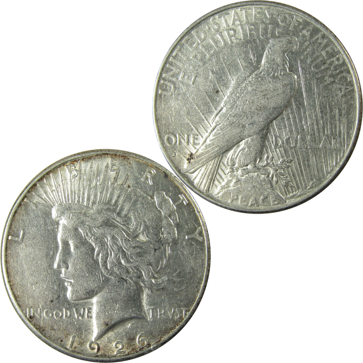 1926 S Peace Silver Dollar XF EF Extremely Fine $1 Coin SKU:I28105