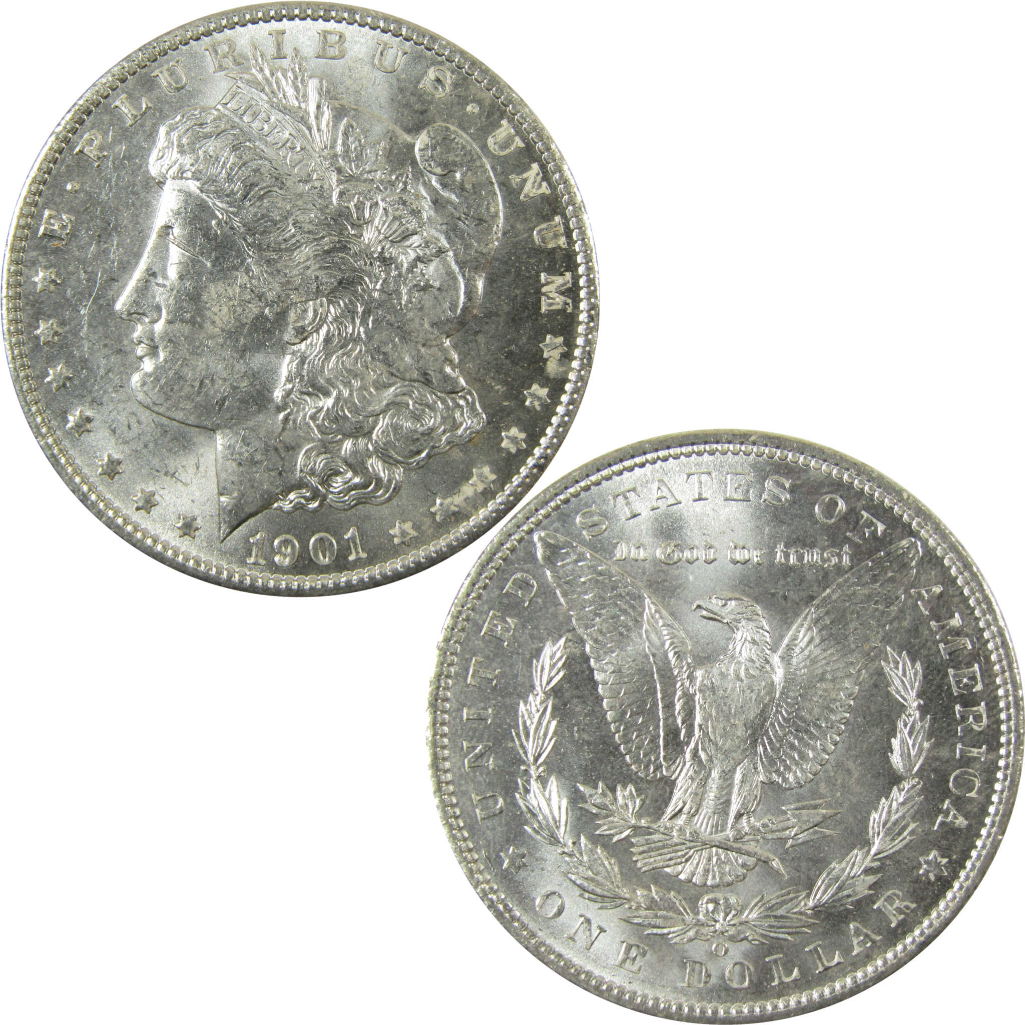 1901 O Morgan Silver Dollar Uncirculated Mint State $1 Coin SKU:I28380