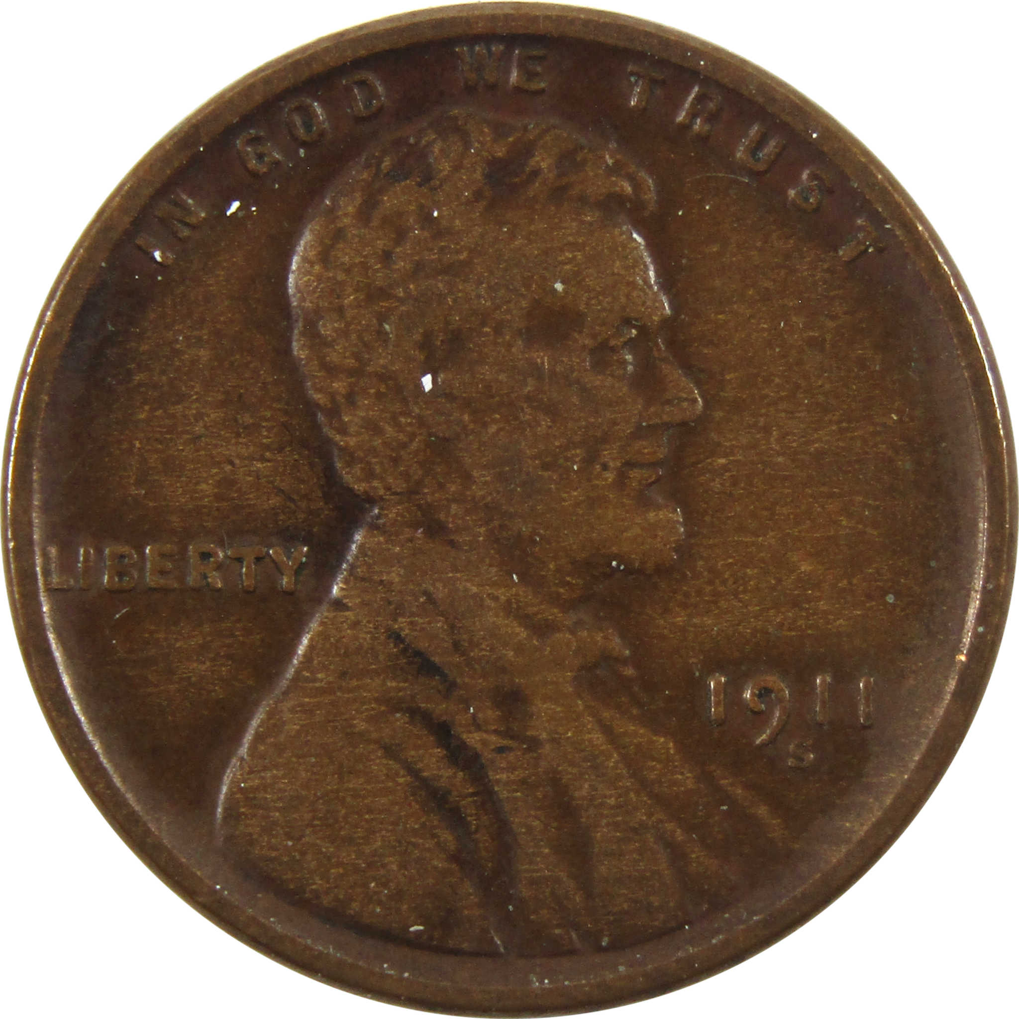1911 S Lincoln Wheat Cent VF Very Fine Penny 1c Coin SKU:I10278