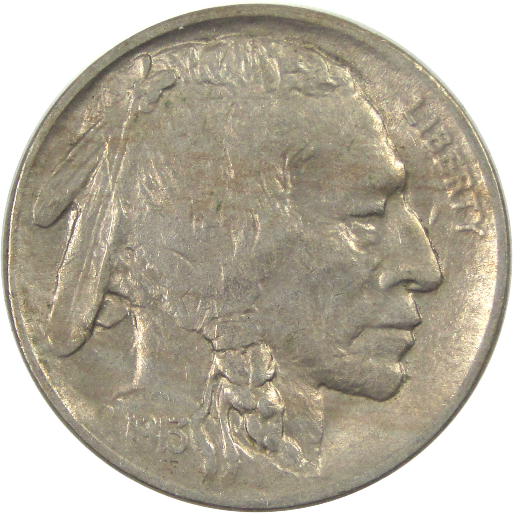 1913 Type 2 Buffalo Nickel AU About Uncirculated 5c Coin SKU:I15341