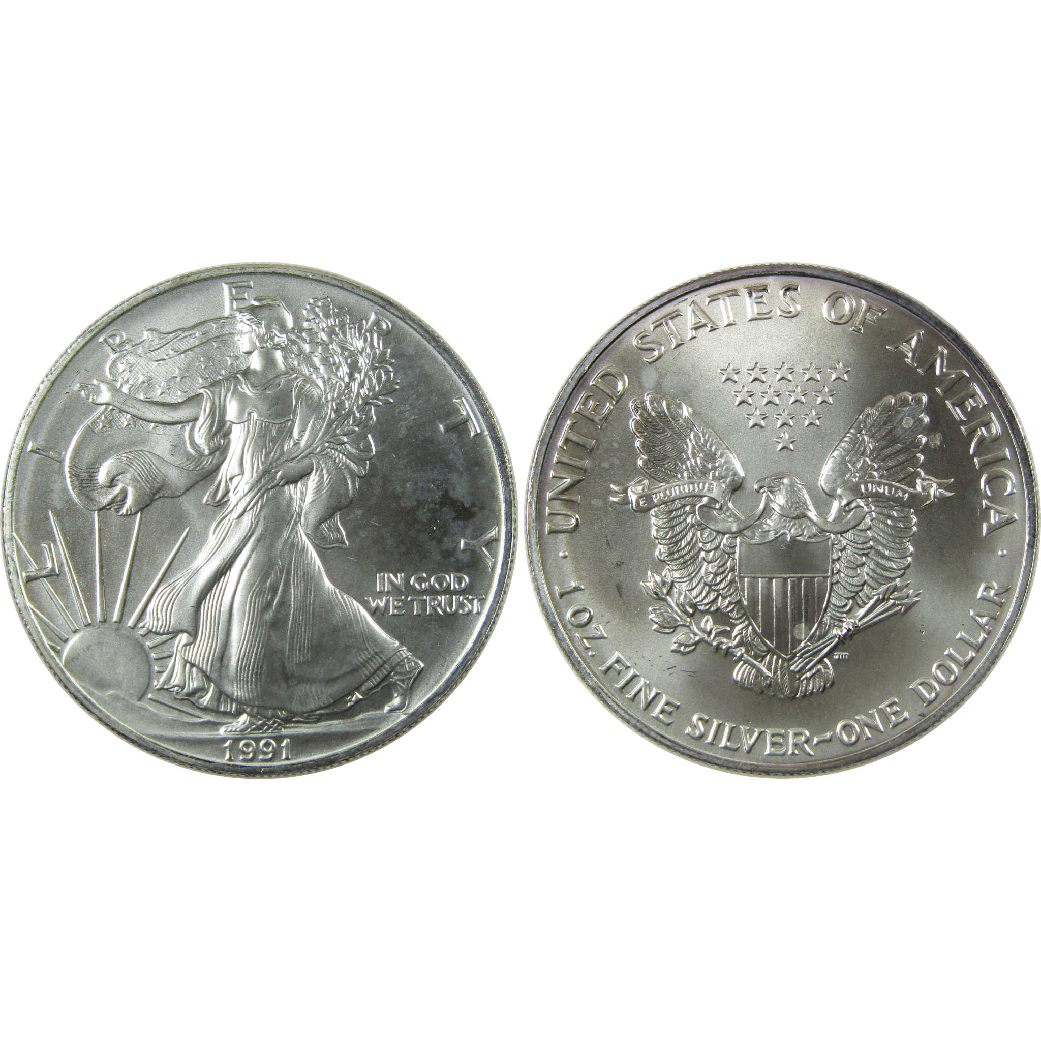 American Silver Eagle 4 Coin Decade Set Uncirculated with Display Case