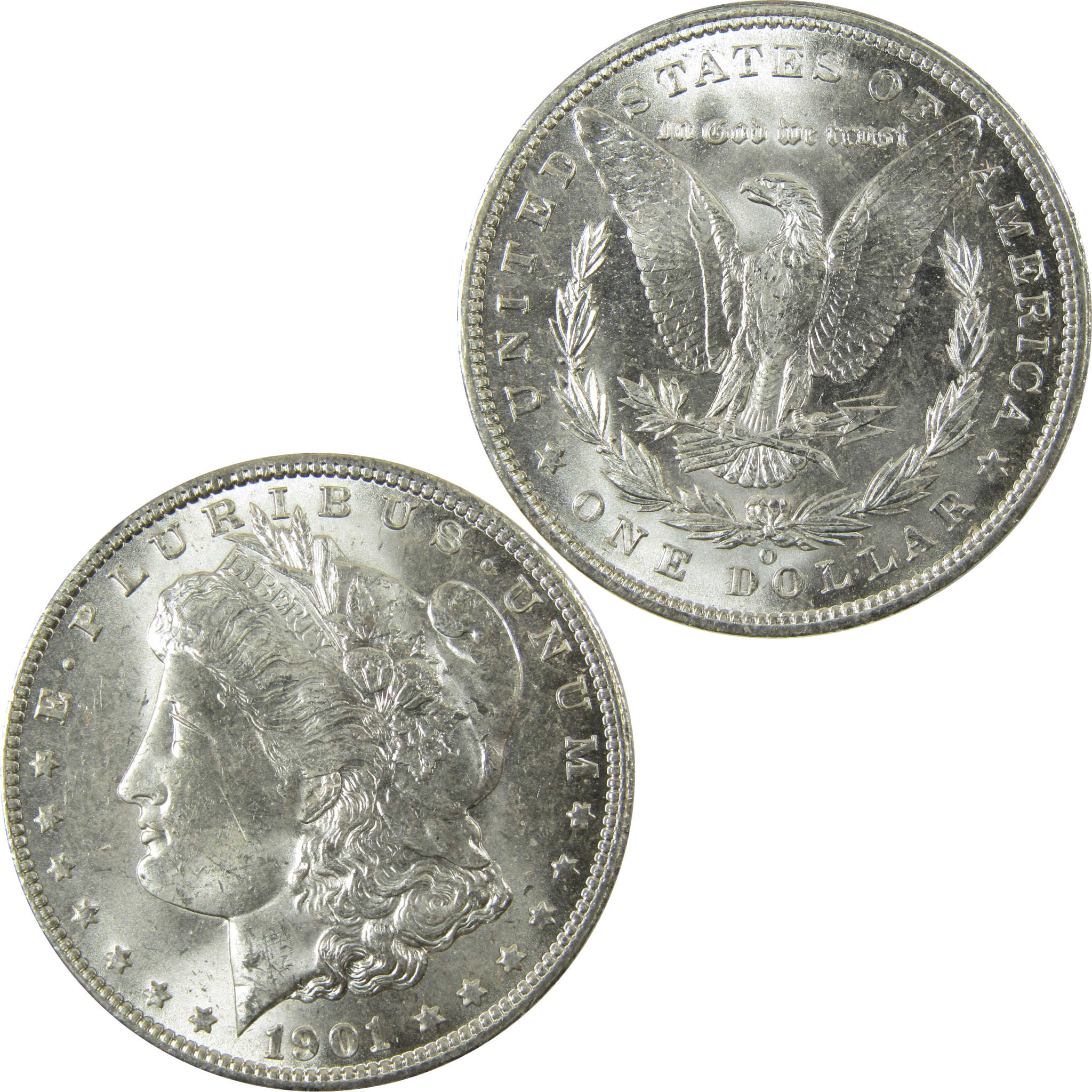 1901 O Morgan Silver Dollar Uncirculated Mint State $1 Coin SKU:I28383