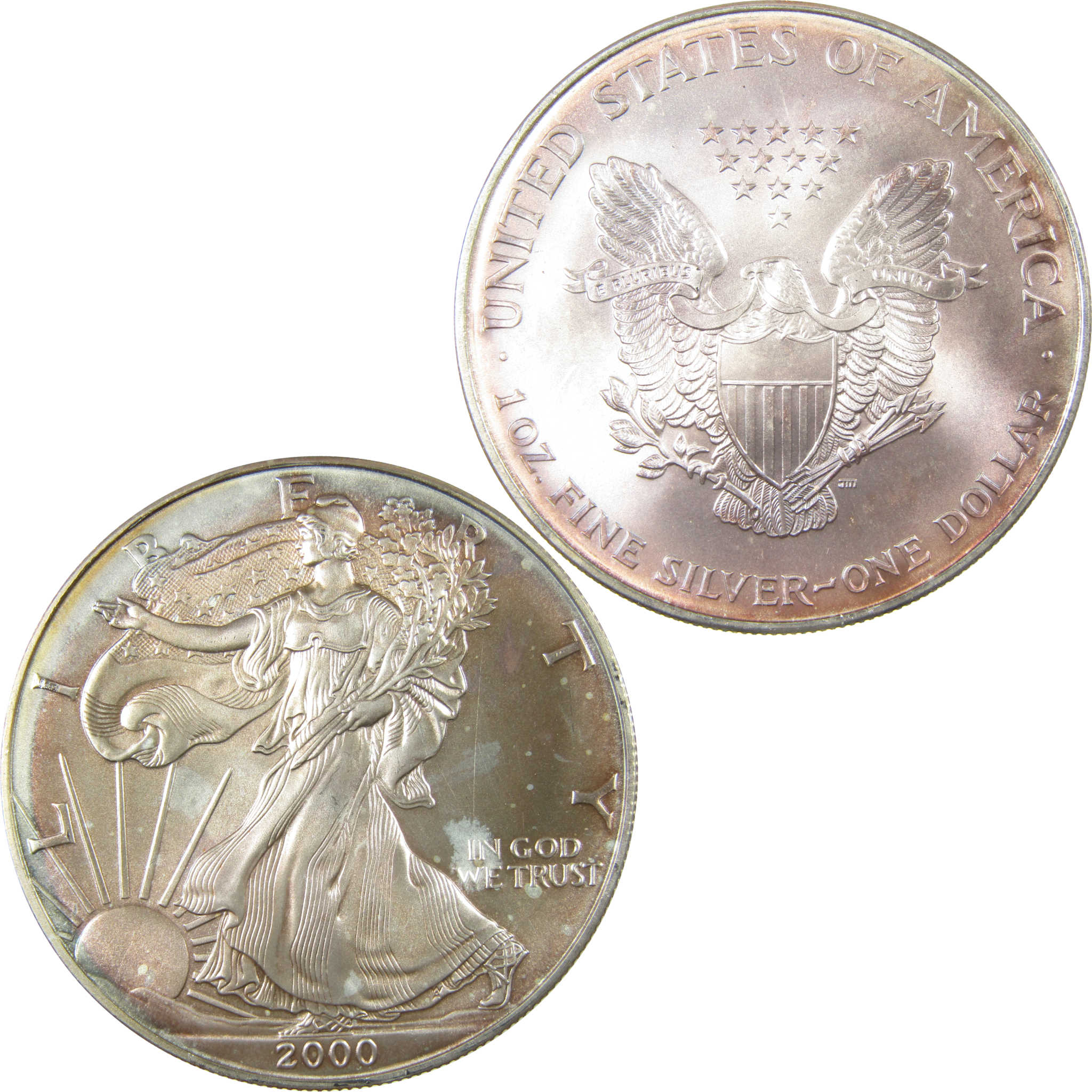 2000 American Silver Eagle Uncirculated Mint State $1 Coin SKU:CP1519
