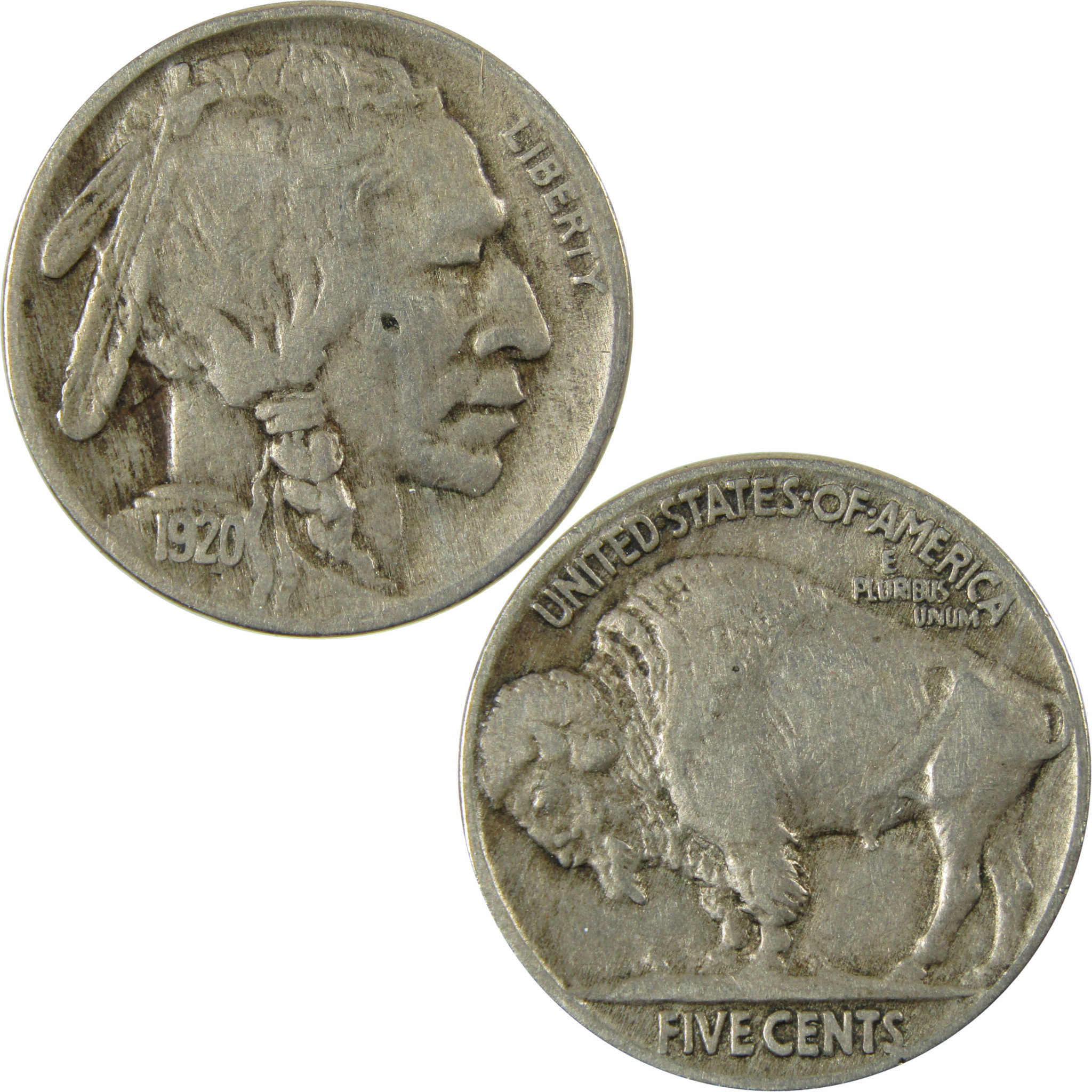1920 Indian Head Buffalo Nickel VF Very Fine Details Coin SKU:I28328