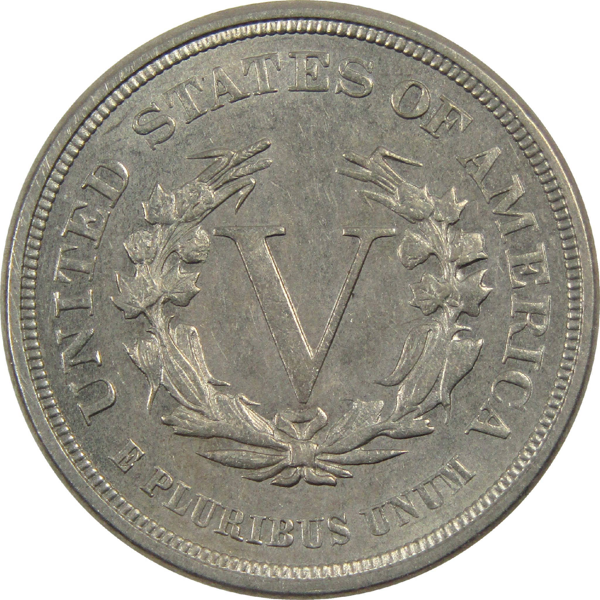 1883 No Cents Liberty Head V Nickel AU About Uncirculated SKU:I13534