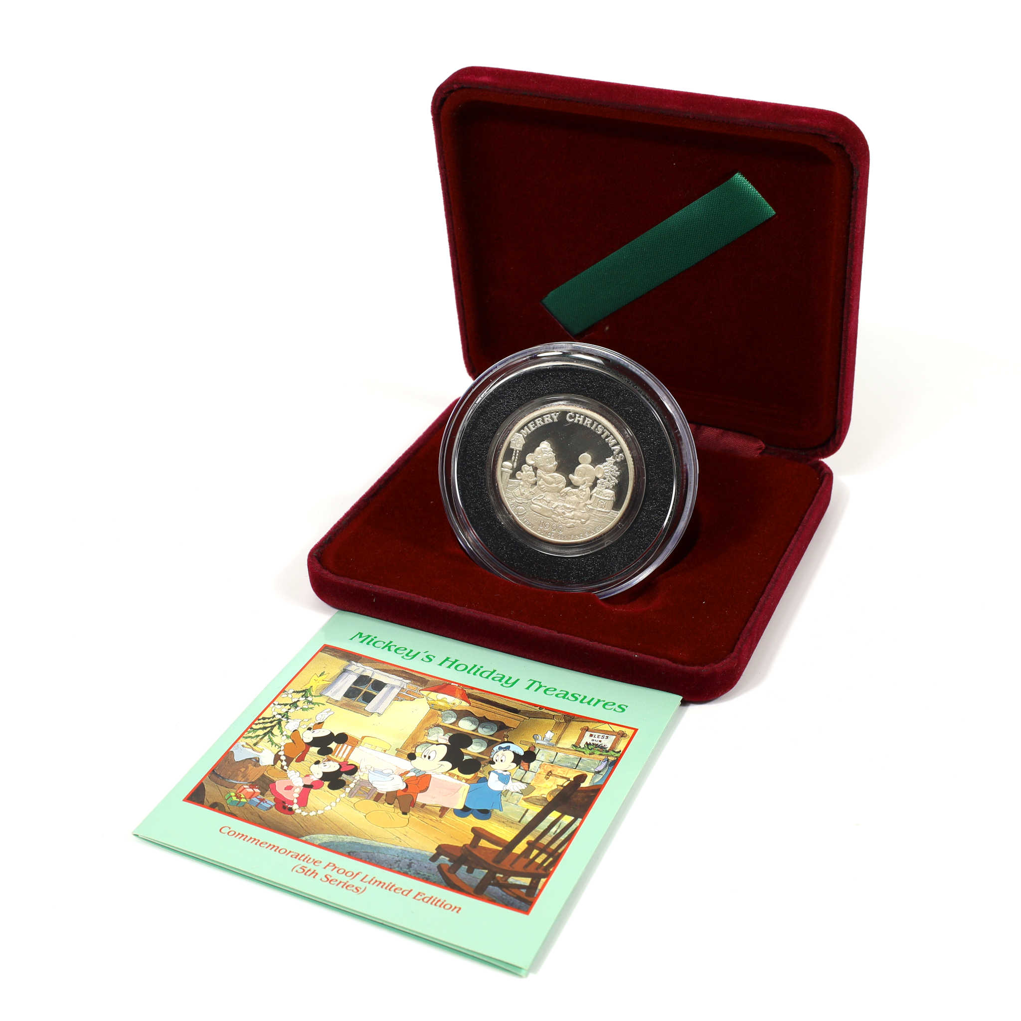 1990 Mickeys Holiday Treasures Limited Edition Proof Coin SKU:CPC3620