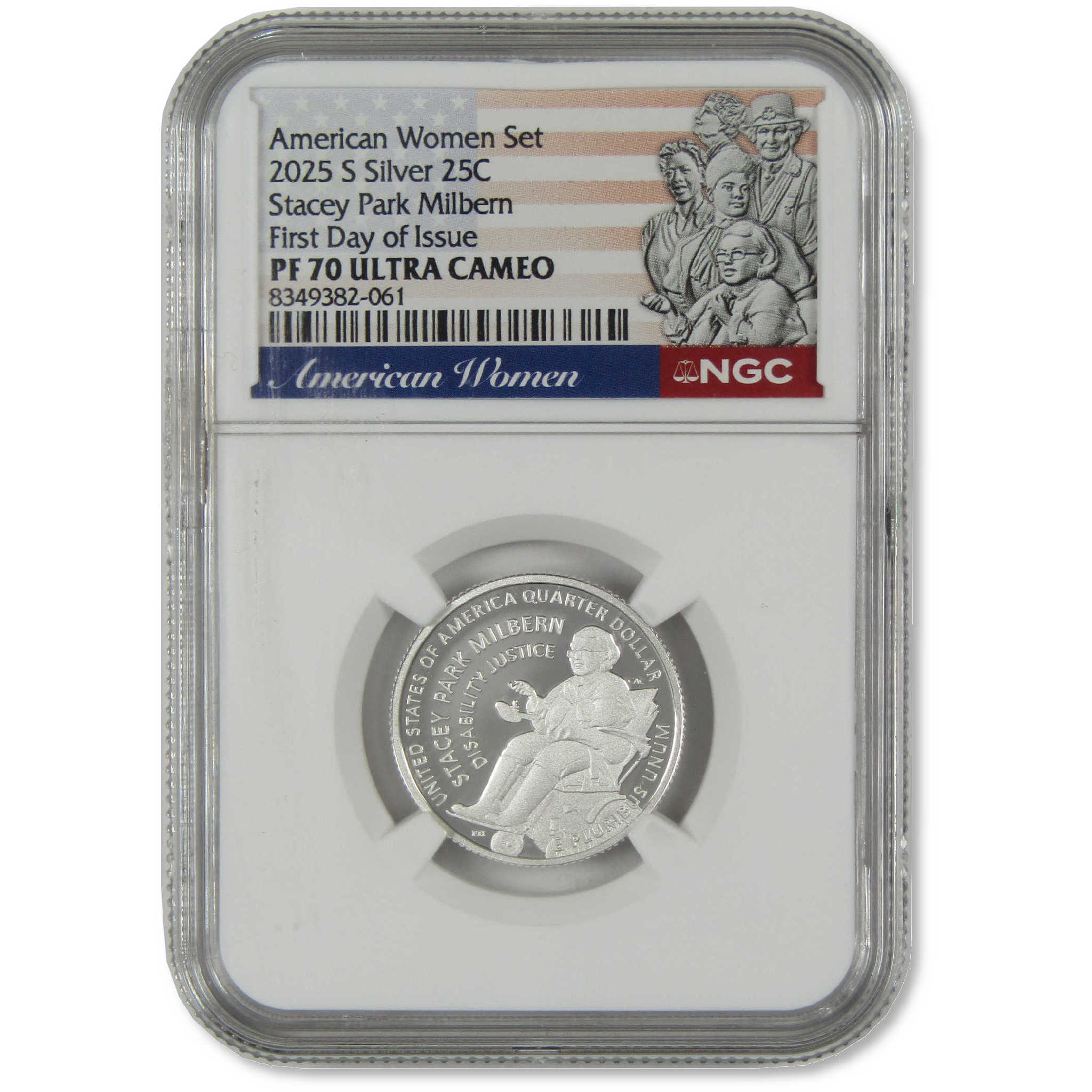 2025 S Stacey Park Milbern American Women Silver Quarter PF70 UCAM NGC
