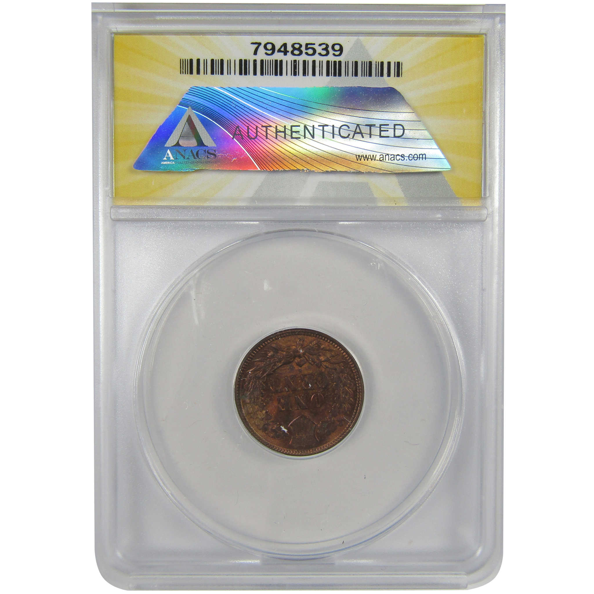 1890 Indian Head Cent MS 63 RB ANACS Penny Uncirculated SKU:I23001