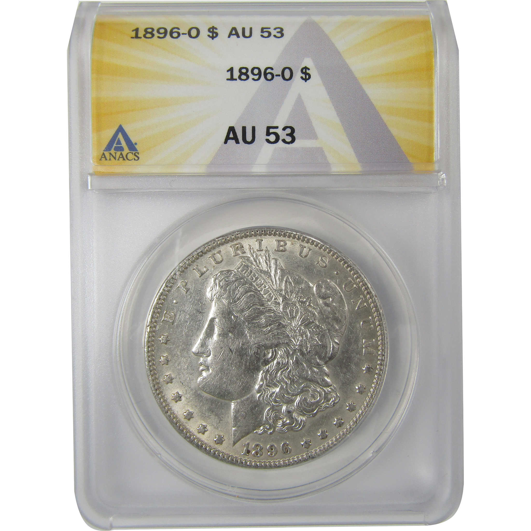 1896 O Morgan Dollar AU 53 ANACS Silver $1 Coin SKU:I18976 - Morgan coin - Morgan silver dollar - Morgan silver dollar for sale - Profile Coins &amp; Collectibles