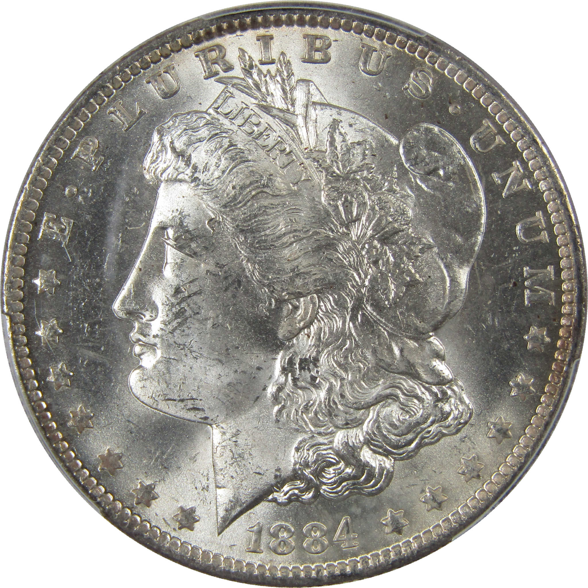 1884 O Morgan Dollar MS 63 PCGS Silver Uncirculated $1 Coin SKU:I23712