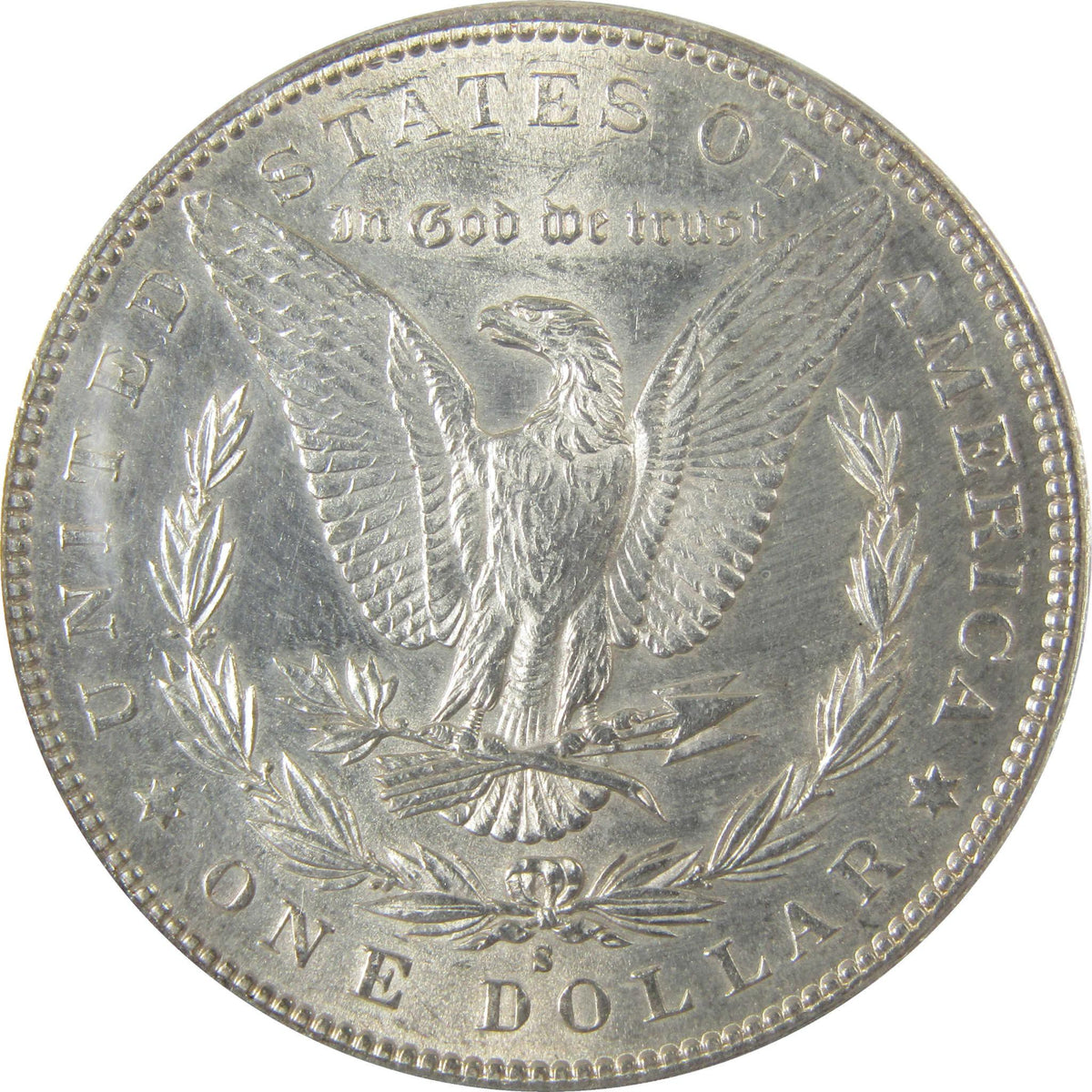 1891 S Morgan Silver Dollar MS 60 ANACS Uncirculated SKU:I27953 - Morgan coin - Morgan silver dollar - Morgan silver dollar for sale - Profile Coins &amp; Collectibles