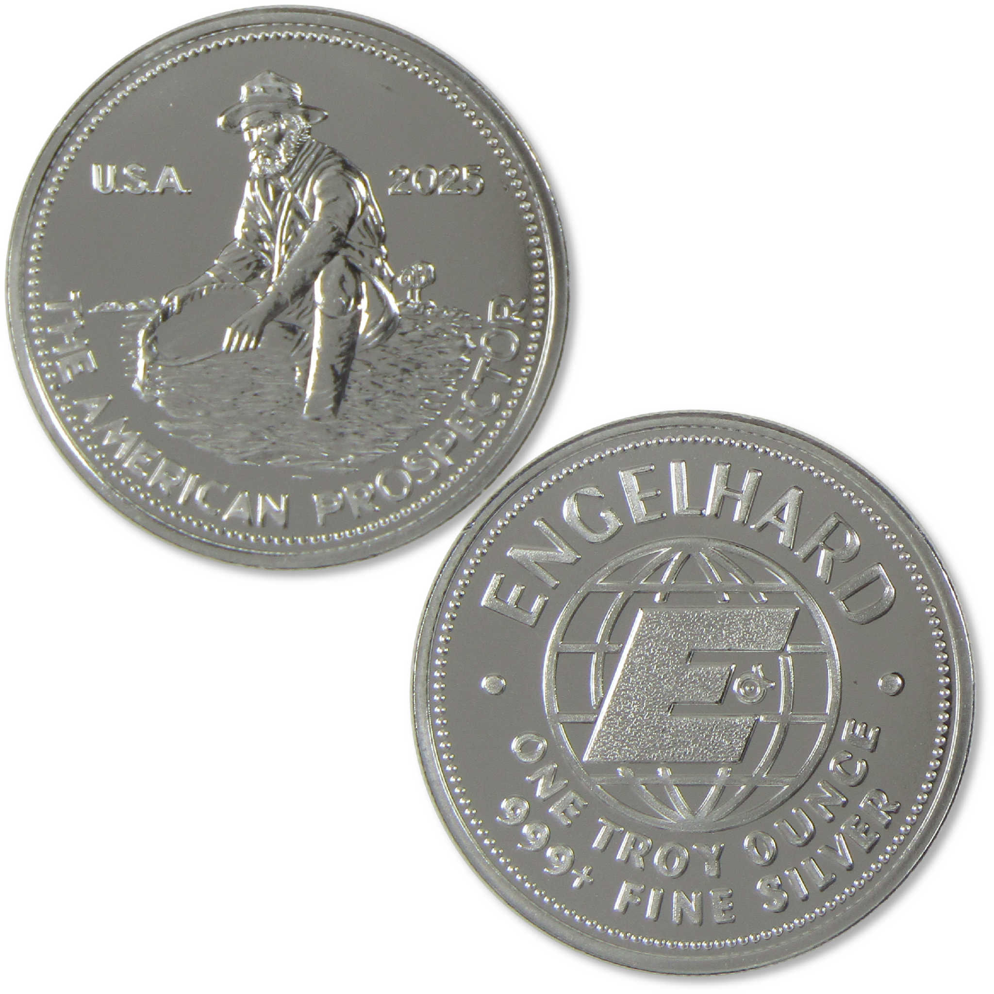 2025 Engelhard American Prospector 1 oz .999 Silver Round SKU:OPC229