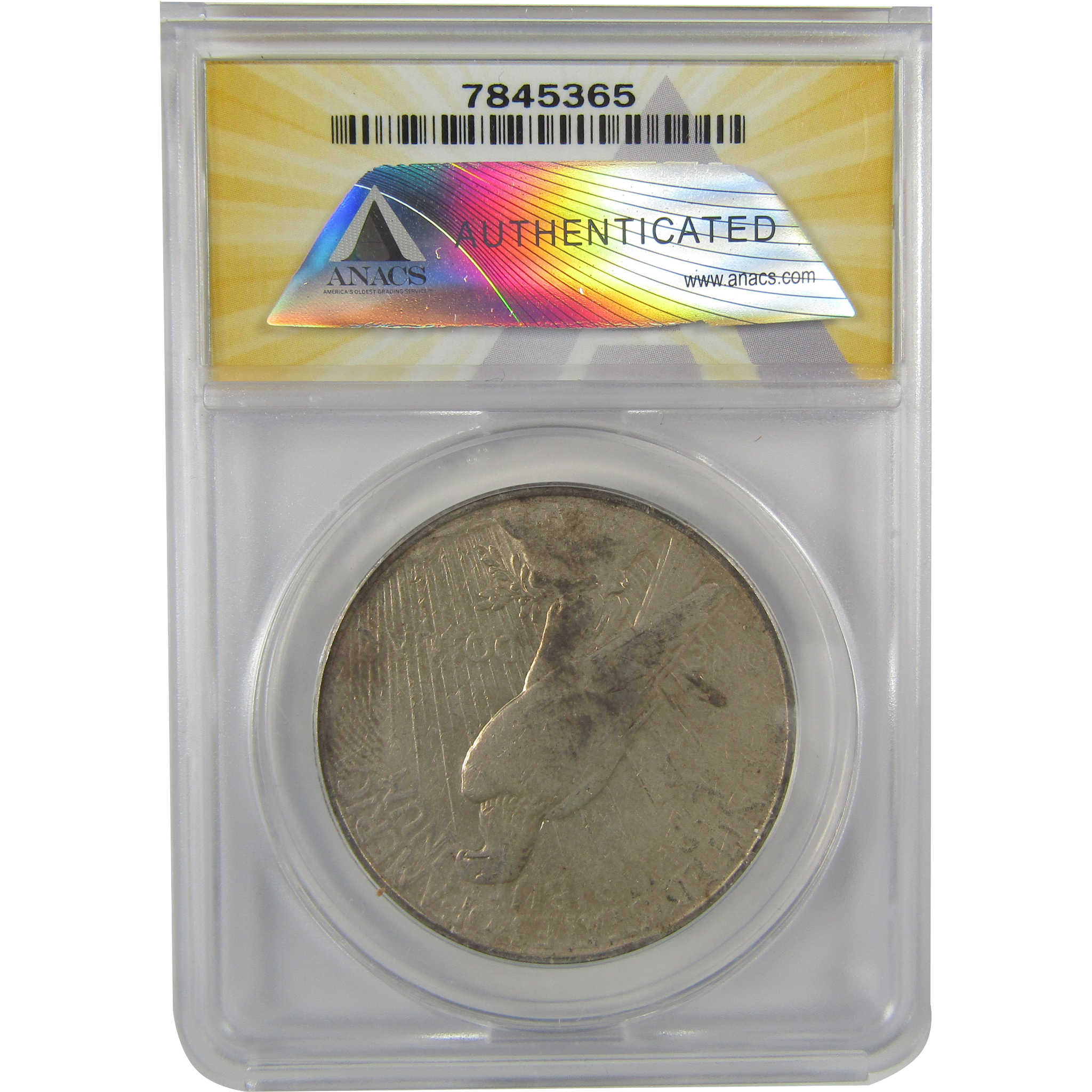 1934 D Peace Dollar EF 40 Details ANACS Silver $1 Coin SKU:I21559