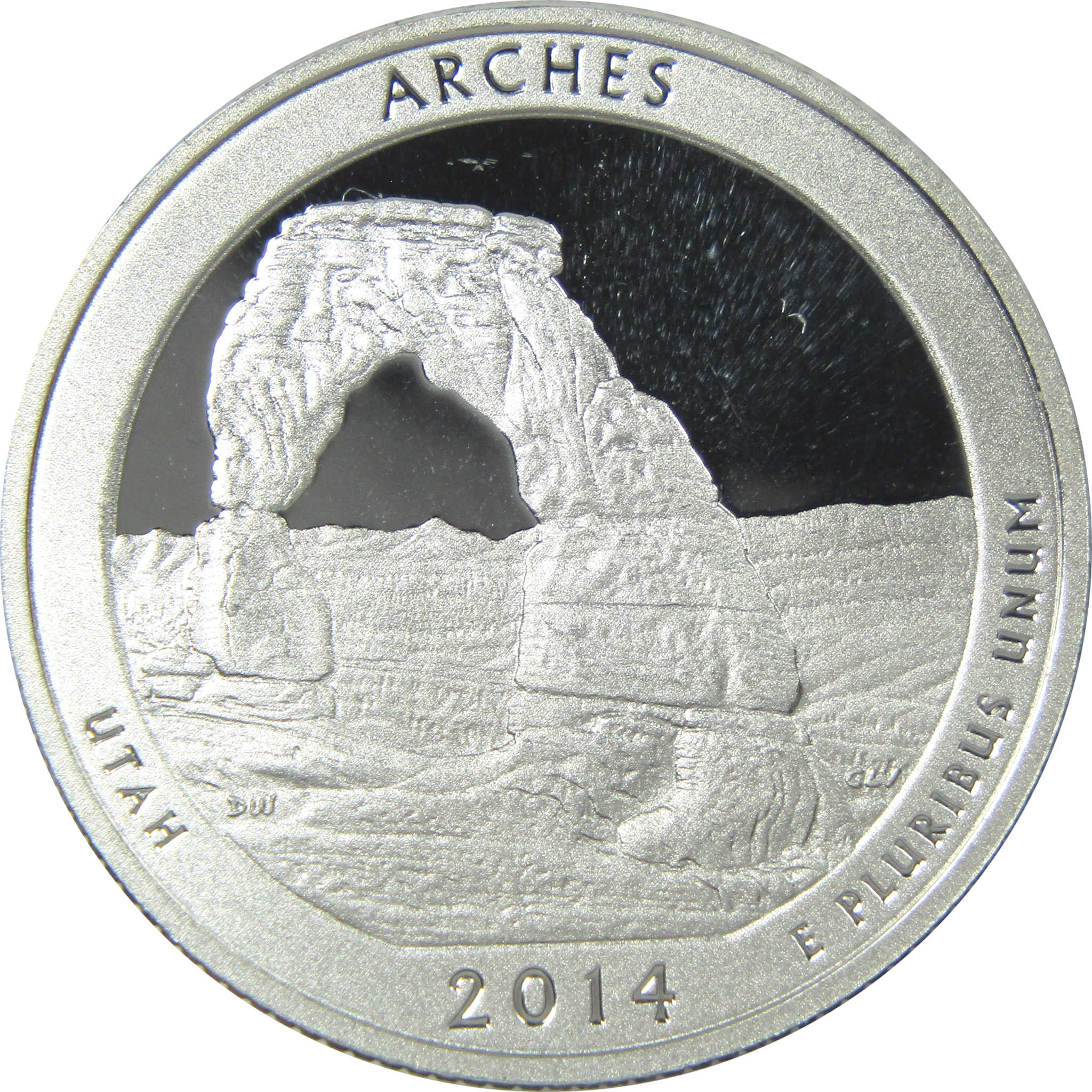 2014 S Arches National Park Quarter Choice Proof Silver 25c Coin