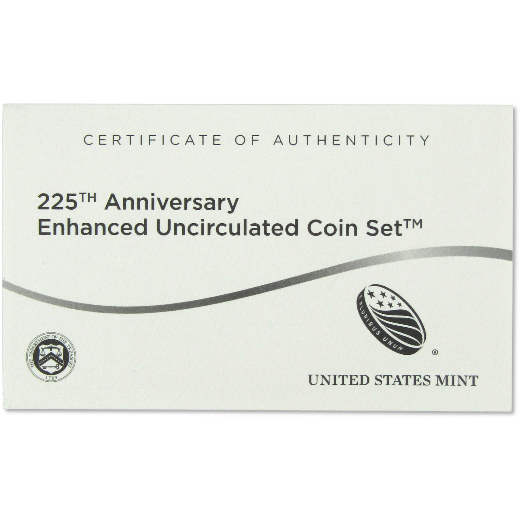 2017 225th Anniversary Enhanced Uncirculated Coin Set OGP SKU:CPC7848