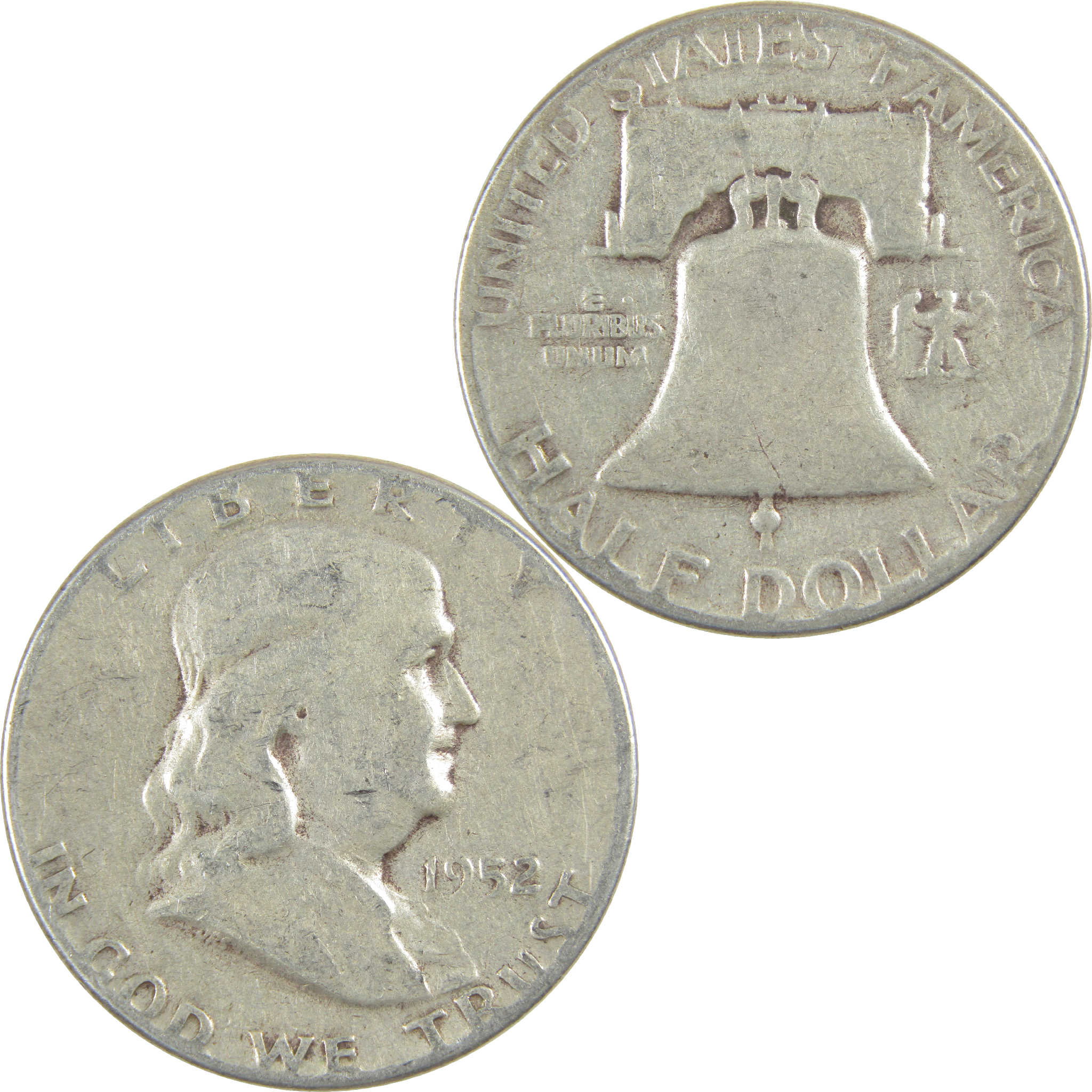 1952 Franklin Half Dollar G Good Silver 50c Coin