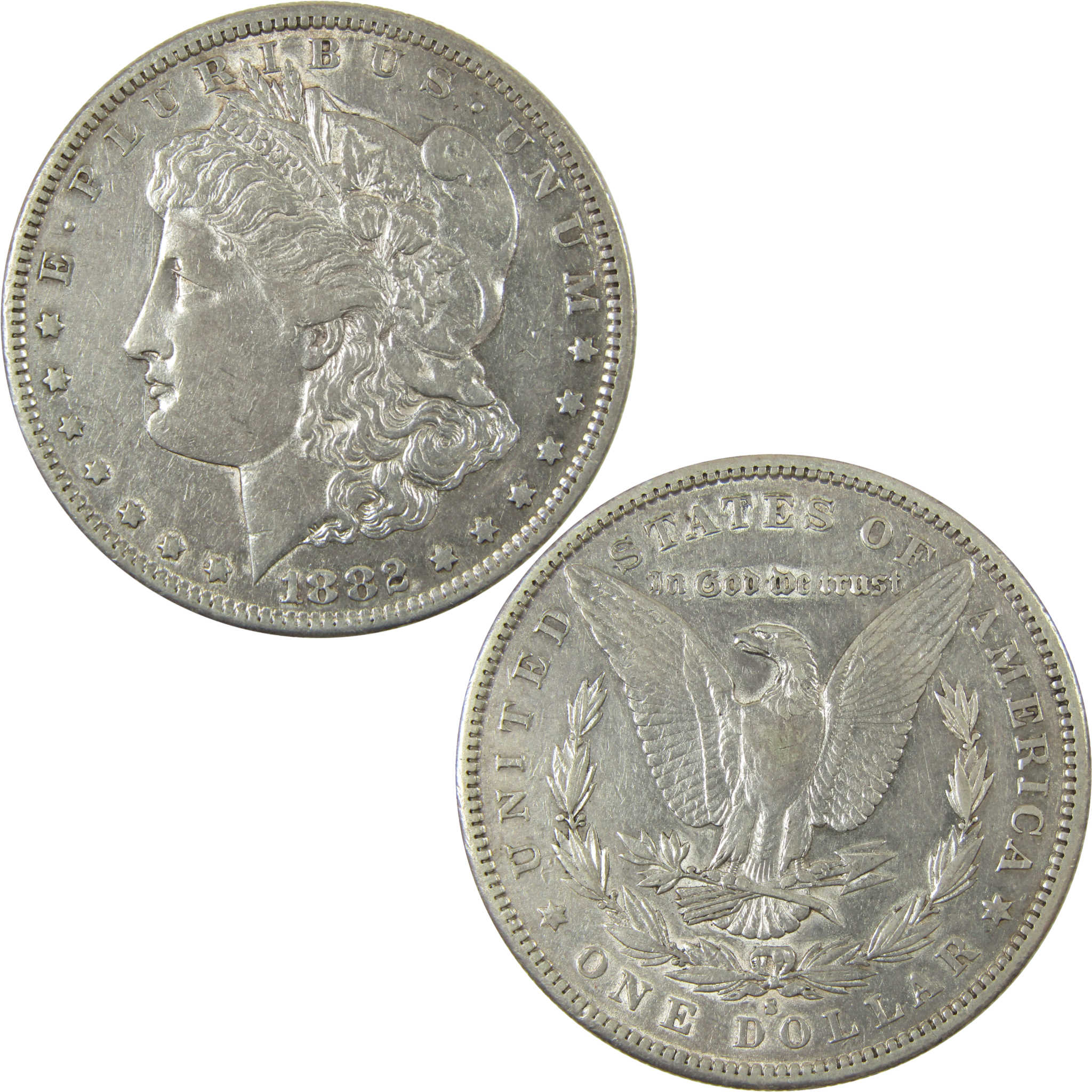1882 S Morgan Silver Dollar XF EF Extremely Fine $1 Coin SKU:CP1630