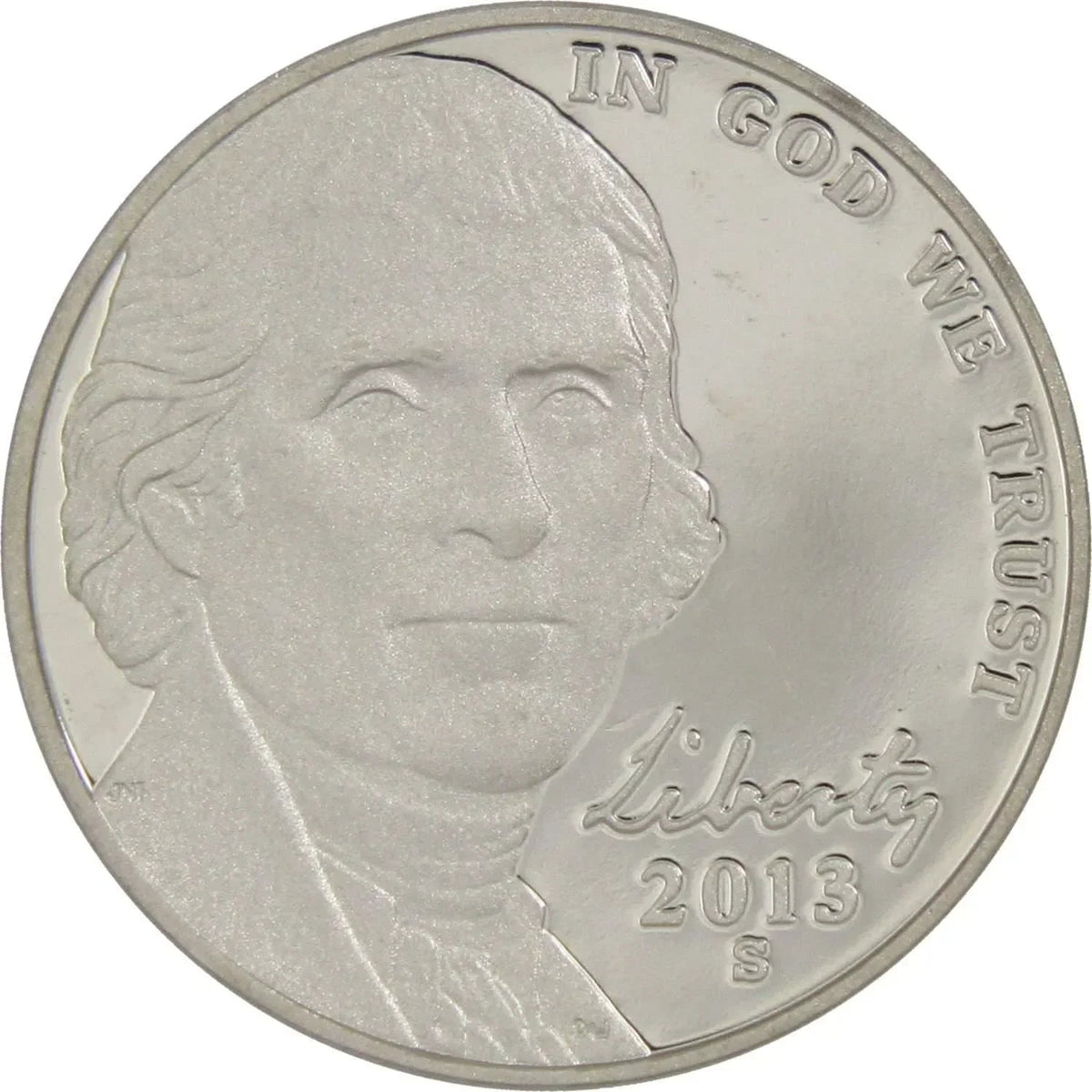 2013 S Jefferson Nickel Proof 5c Coin Collectible