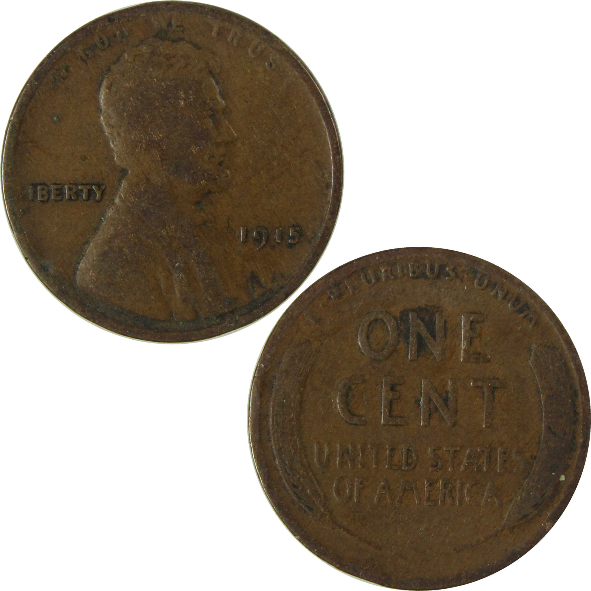 1915 Lincoln Wheat Cent VG Very Good Penny 1c Coin SKU:I26738