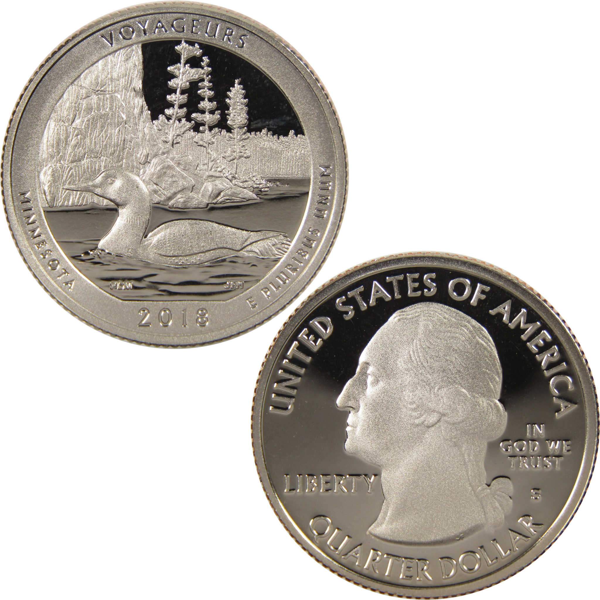 2018 S Voyageurs National Park Quarter Choice Proof Clad ATB 25c Coin