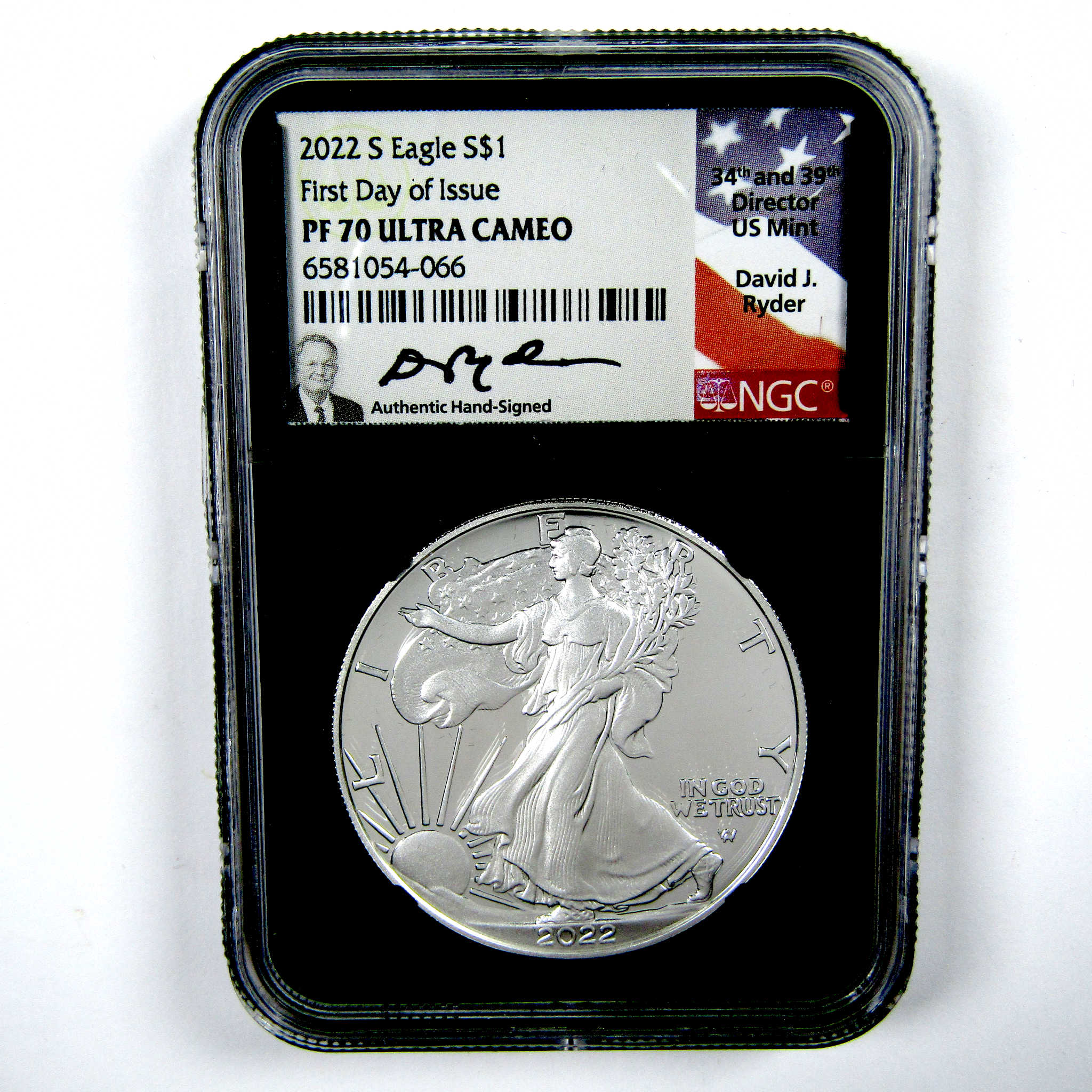 2022 S American Silver Eagle PF 70 UCAM NGC $1 First Day SKU:CPC6963