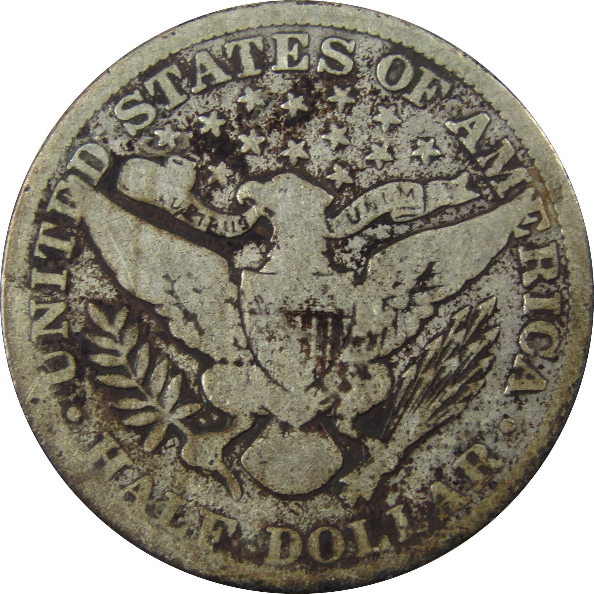 1908 S Barber Silver Half Dollar VG Very Good 50c Coin SKU:I25973