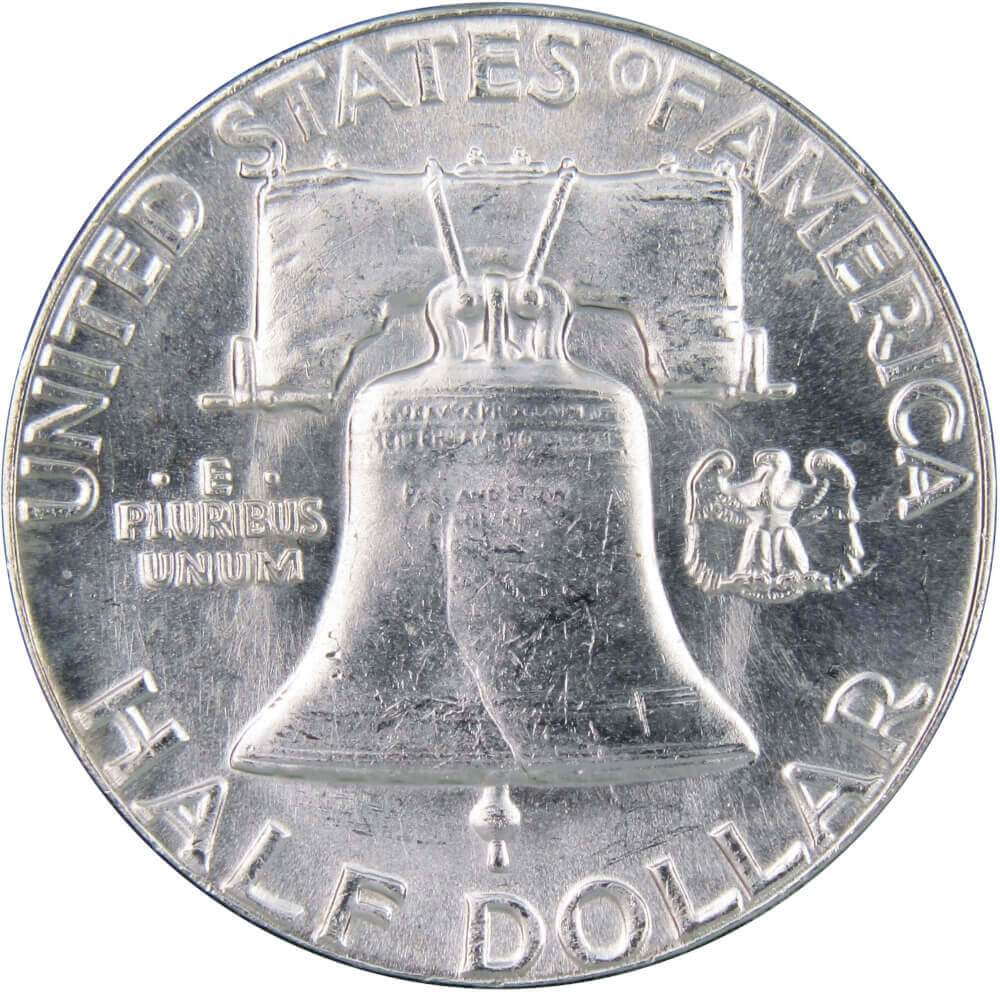 1963 Franklin Silver Half Dollar Uncirculated Mint State 50c Coin