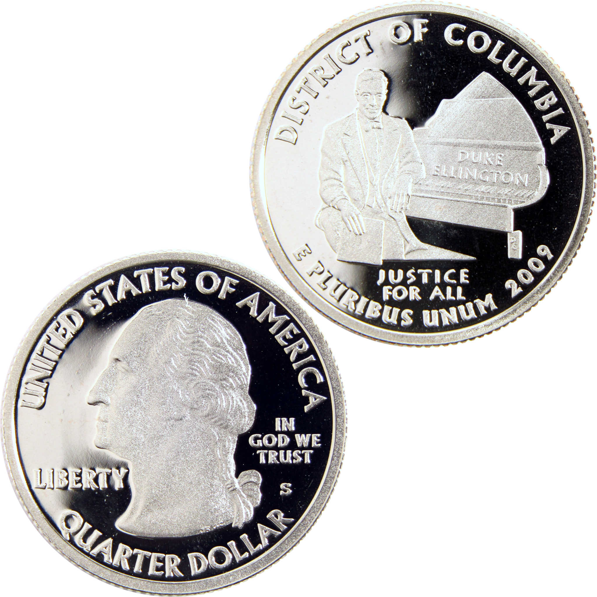 2009 S District of Columbia DC & US Territories Quarter Clad 25c Proof