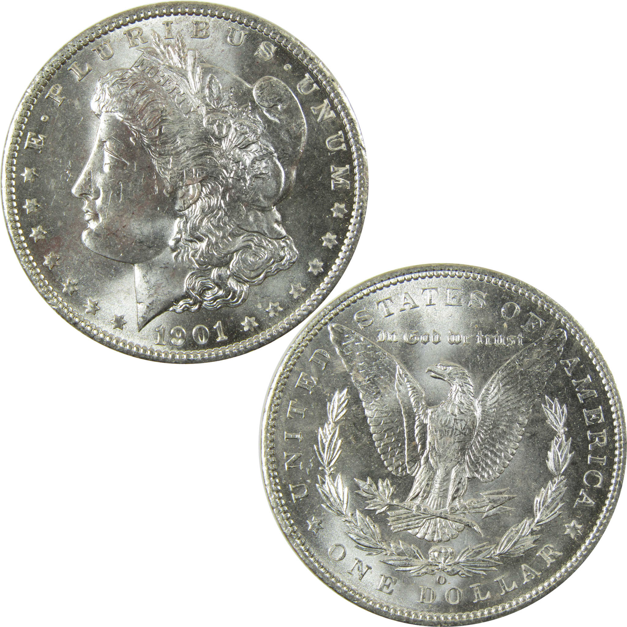 1901 O Morgan Silver Dollar Uncirculated Mint State $1 Coin SKU:I28381