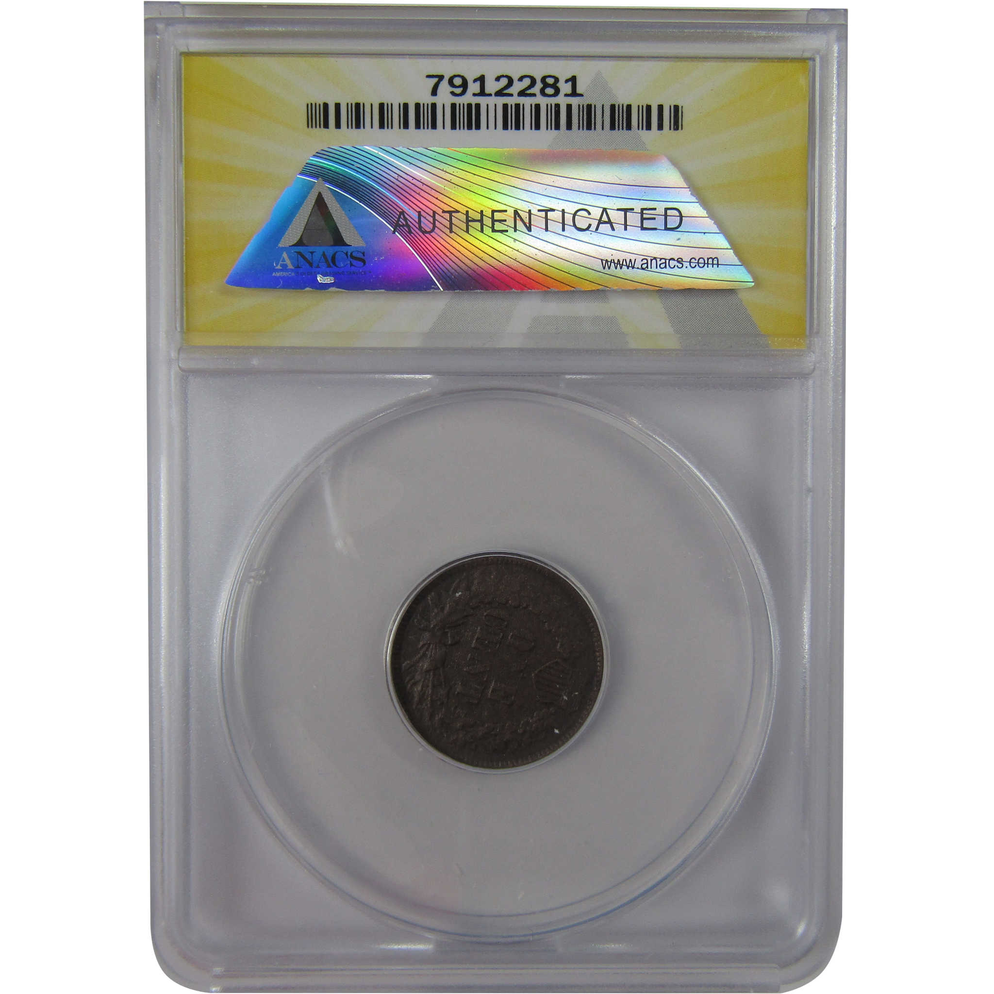 1864 L Indian Head Cent EF 40 Details ANACS Rotated Dies SKU:CPC1178